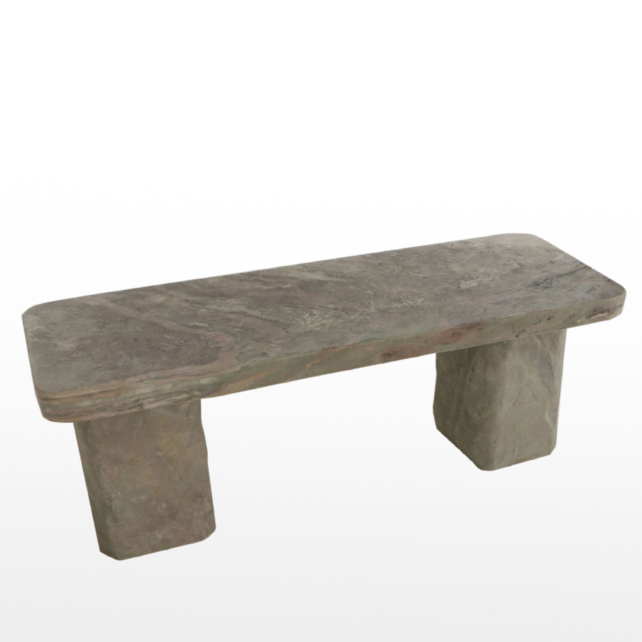 Marble Pedestal Bench