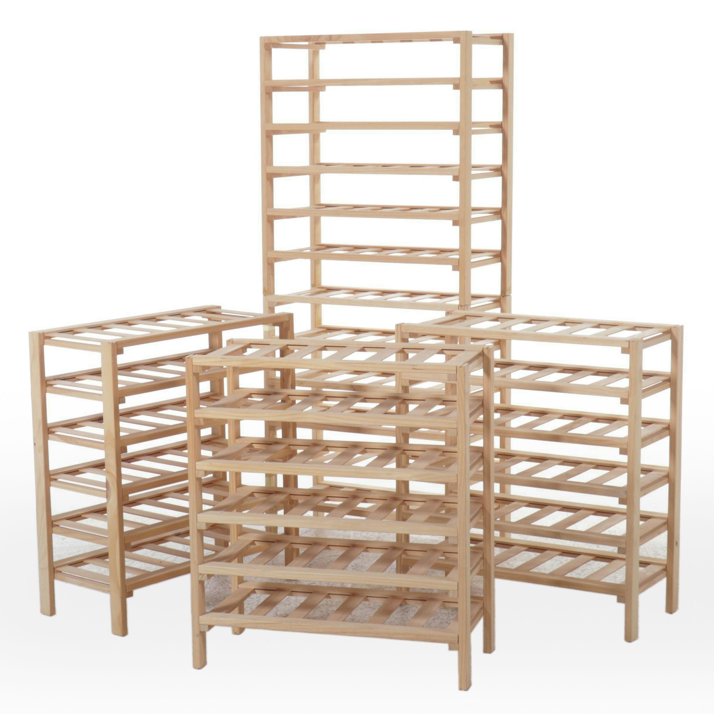 Wooden Stacking Wine Shelving Units