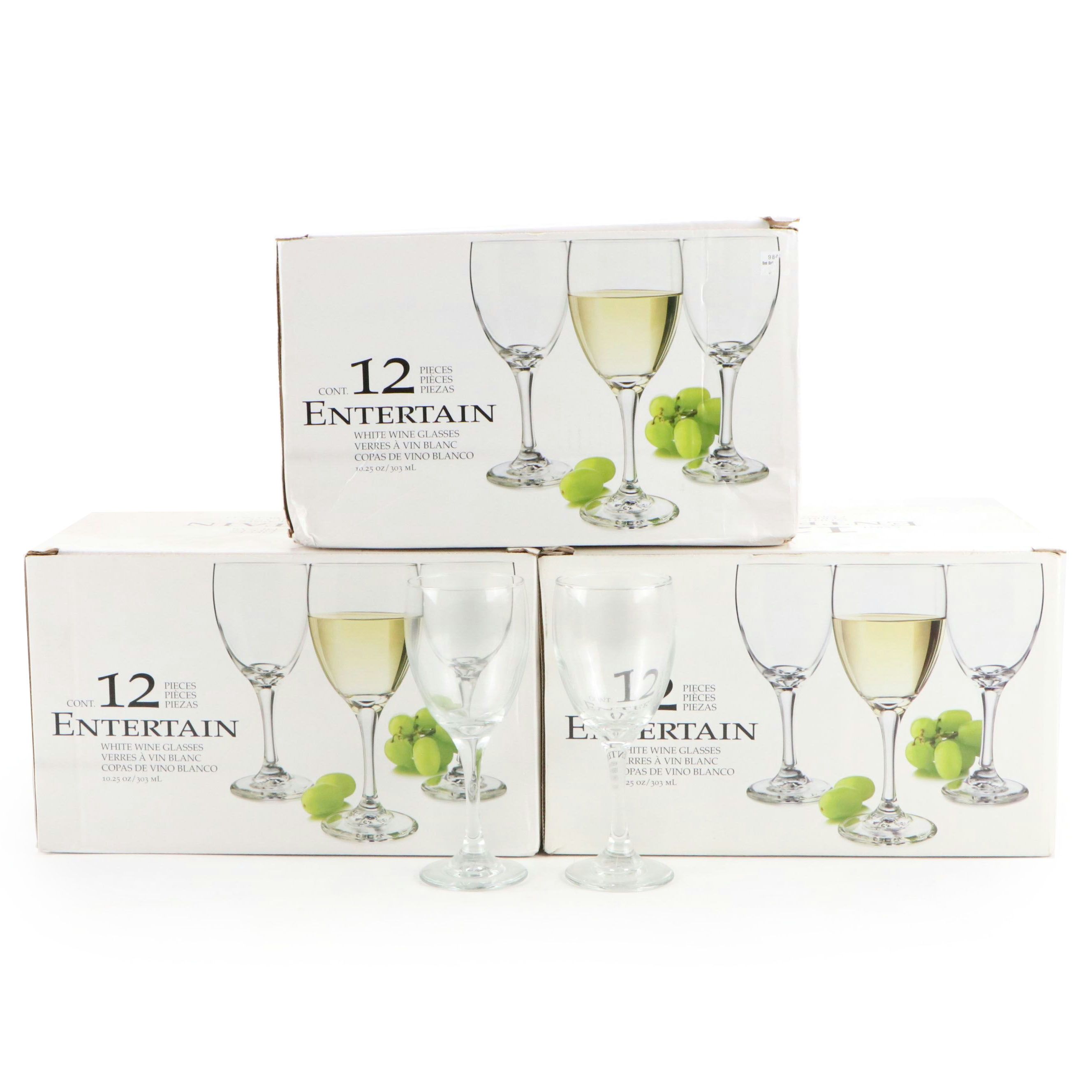 Libbey Glass White Wine Glasses