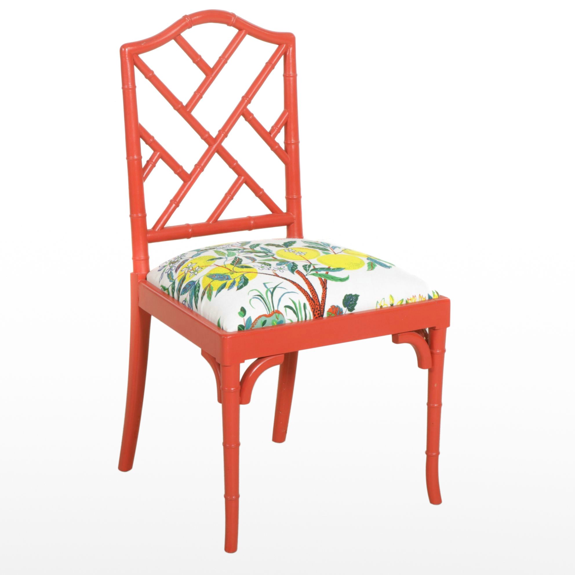 Chinese Chippendale Style Painted Side Chair, 21st Century