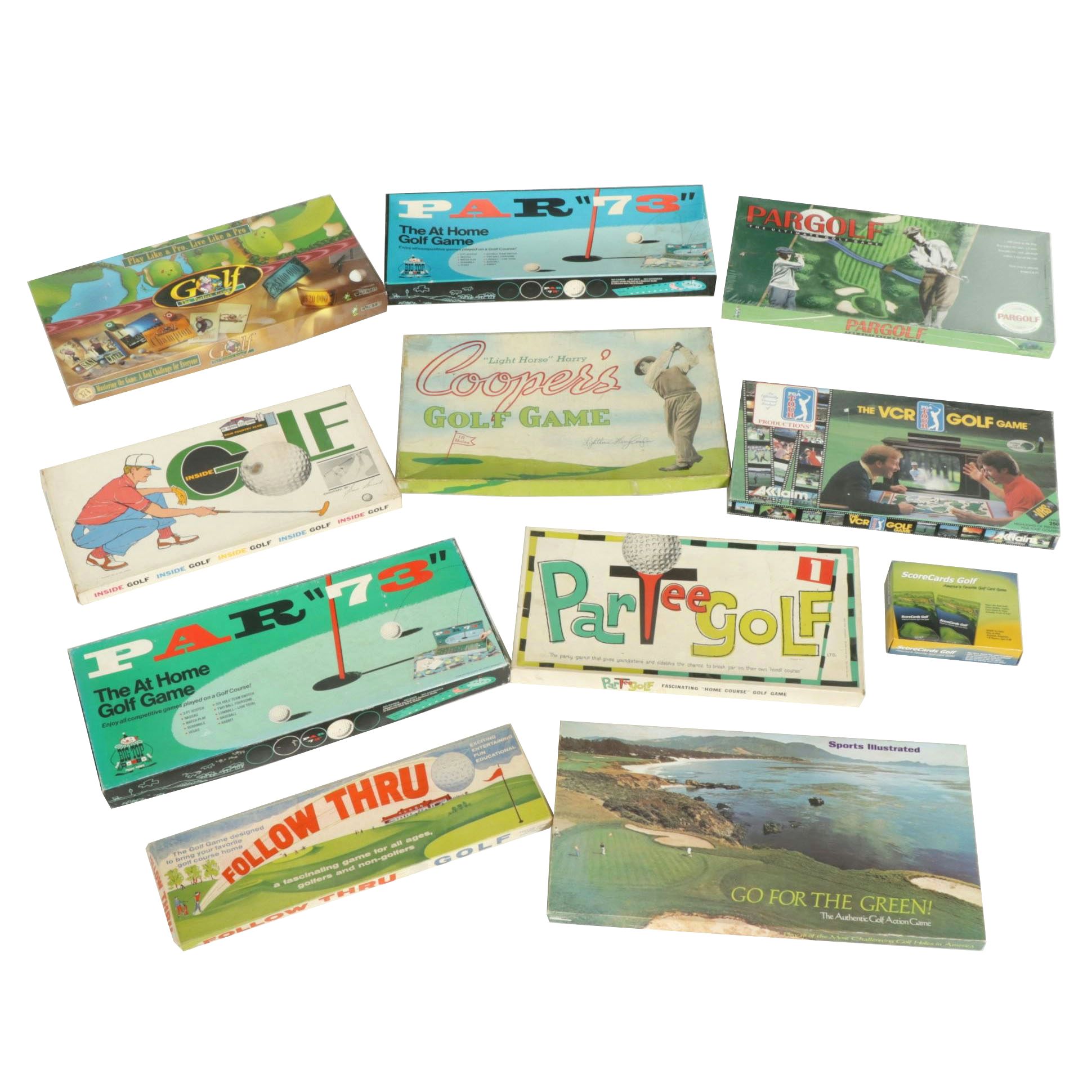 "The VCR Golf Game" and "Par Golf" with More Golf Board Games