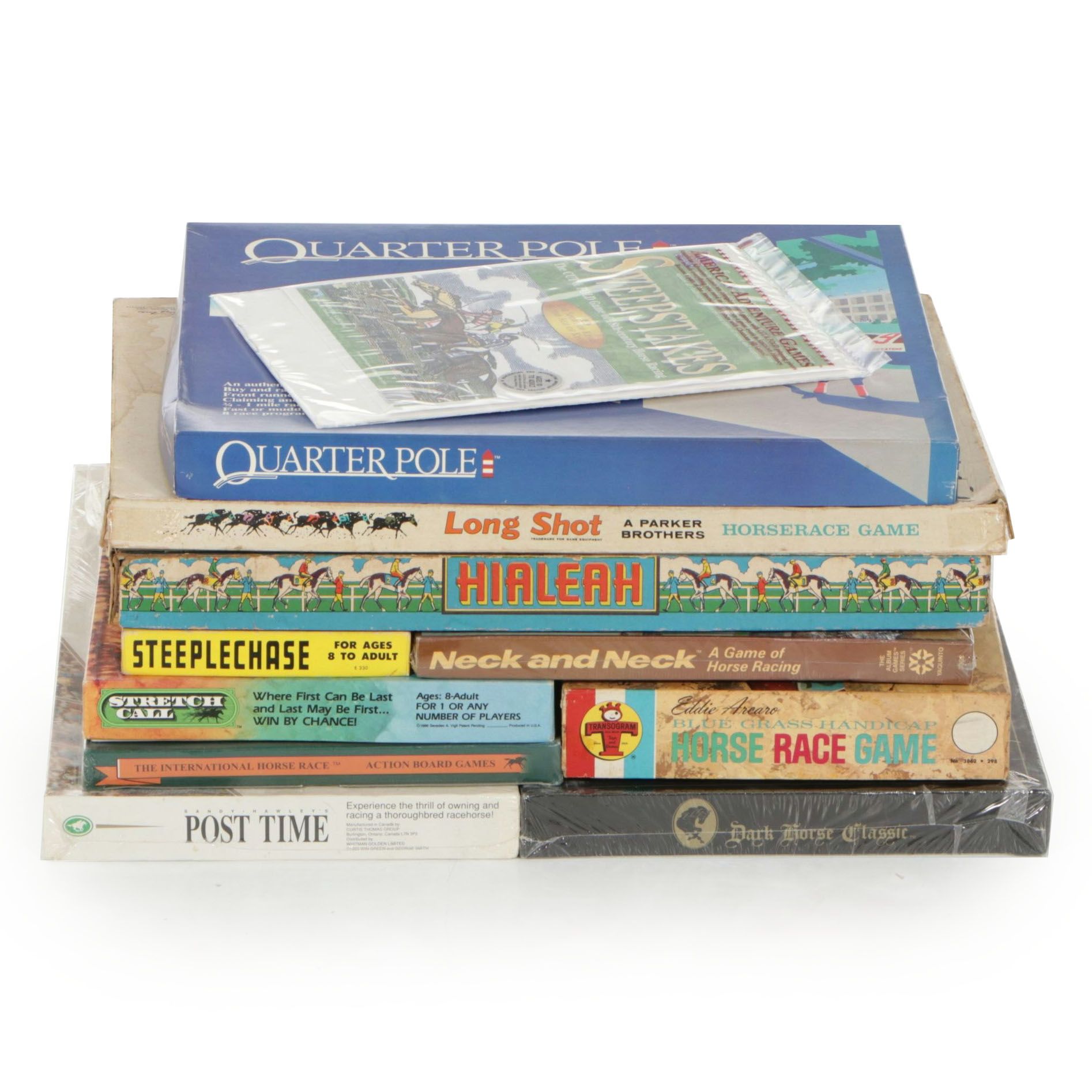 "Quarter Pole," "Neck and Neck" and "Steeple Chase" with More Horse Race Games