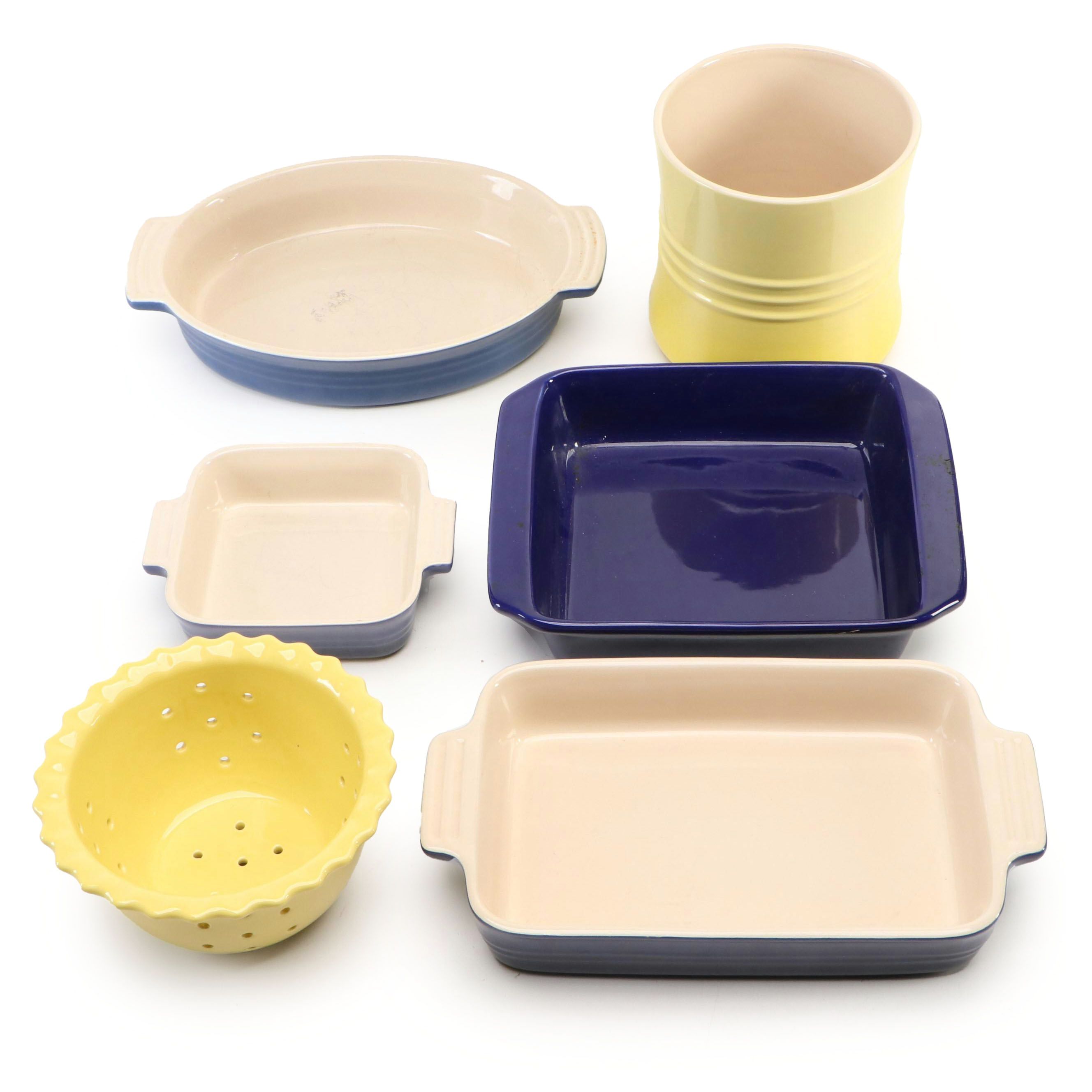 Le Creuset and Chantal Ceramic Bakeware and Kitchen Accessories
