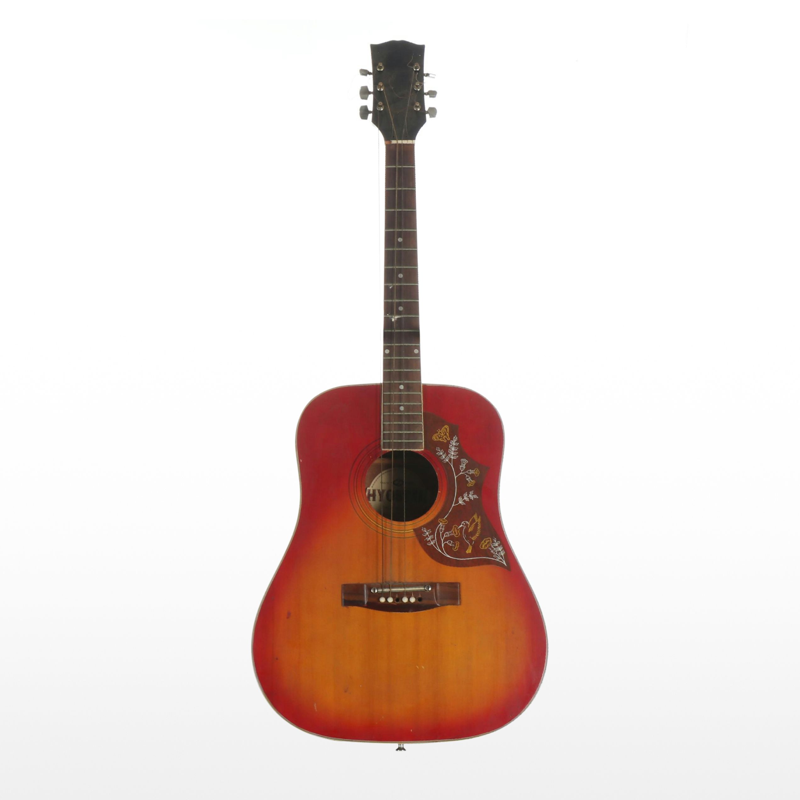 Hyostar Spruce Top SJ-975 Natural Sunburst Acoustic Guitar