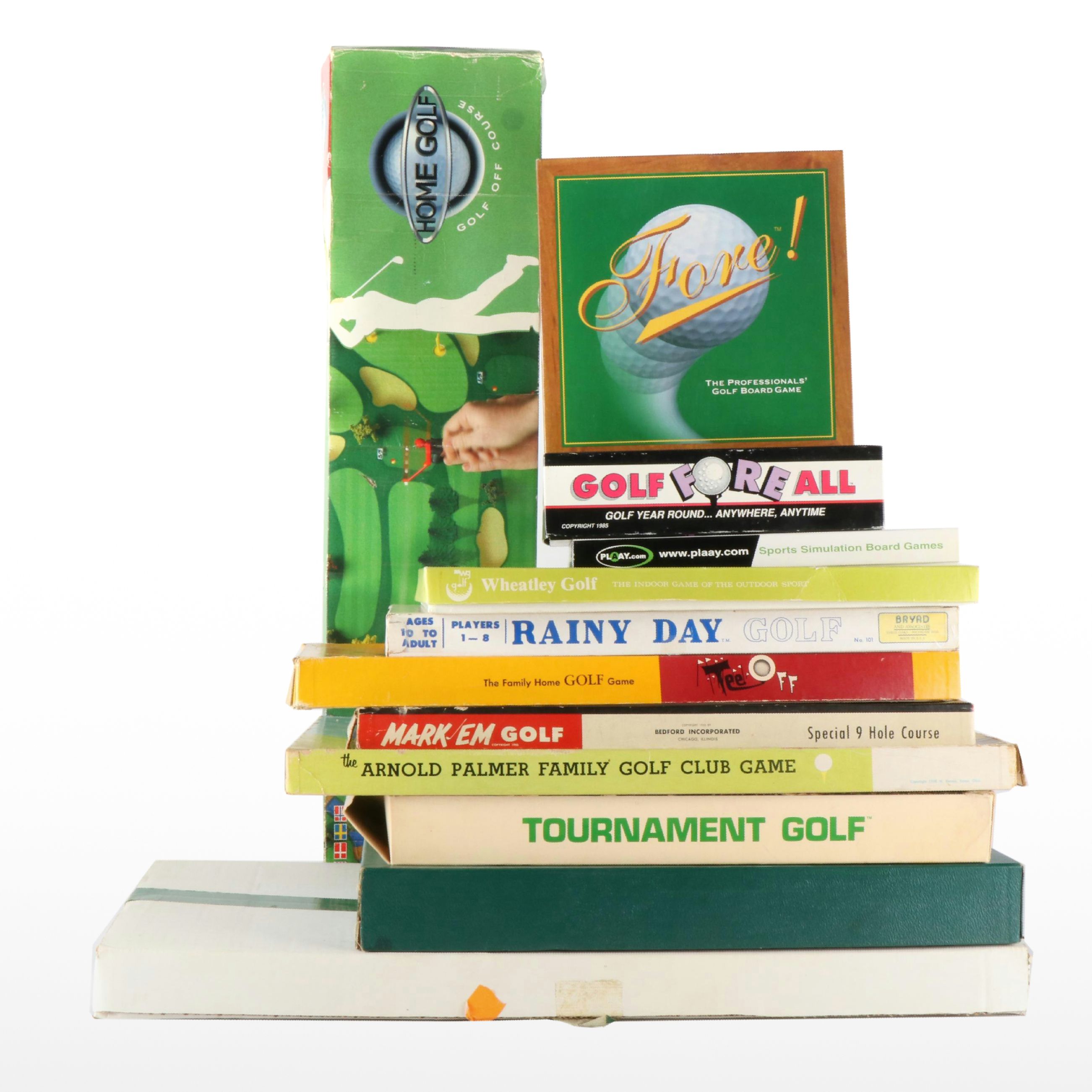 Golf Themed Board Games Including "The Arnold Palmer Family Golf Game"