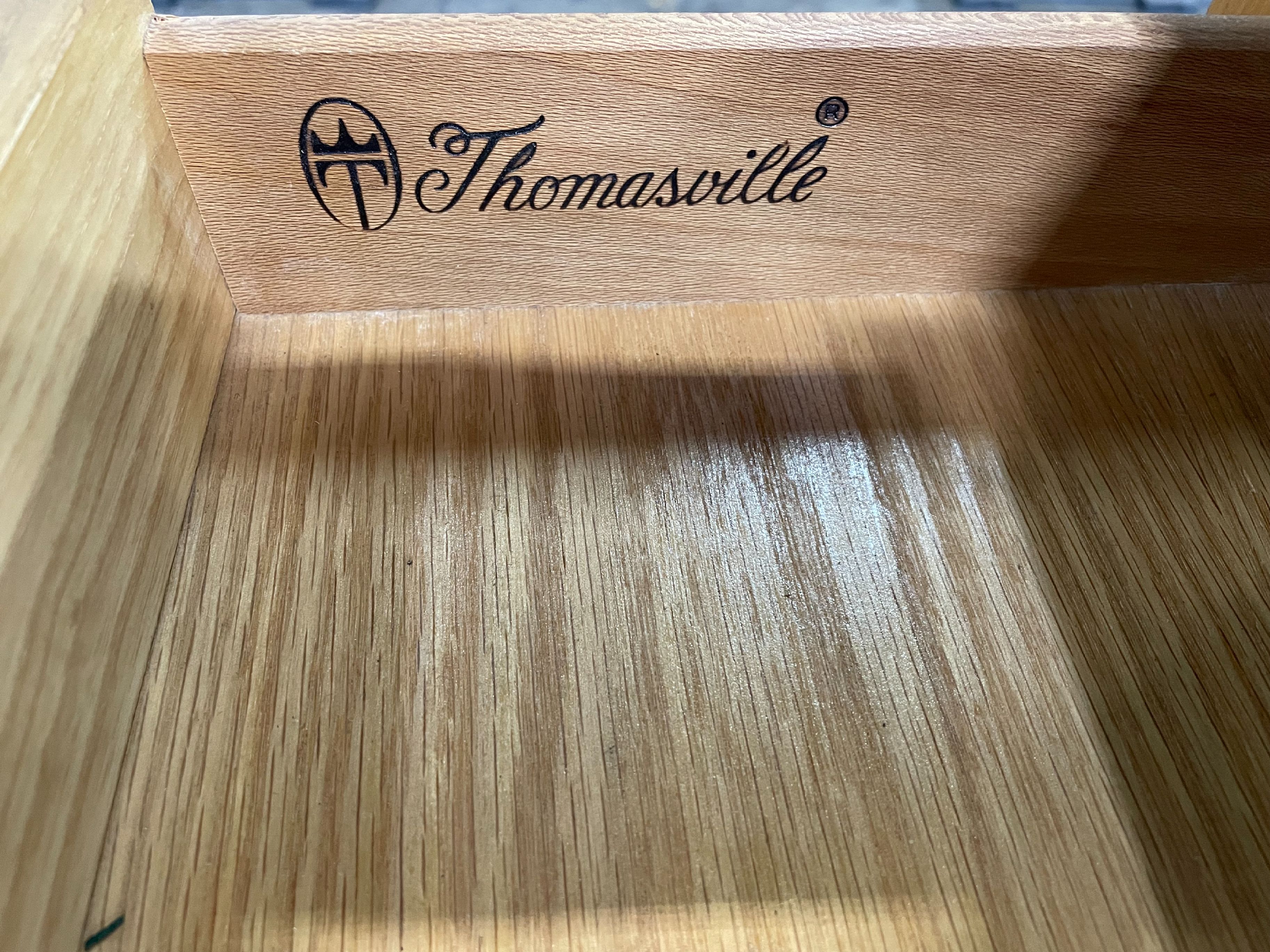 Thomasville Modernist Oak Flip-Top Server