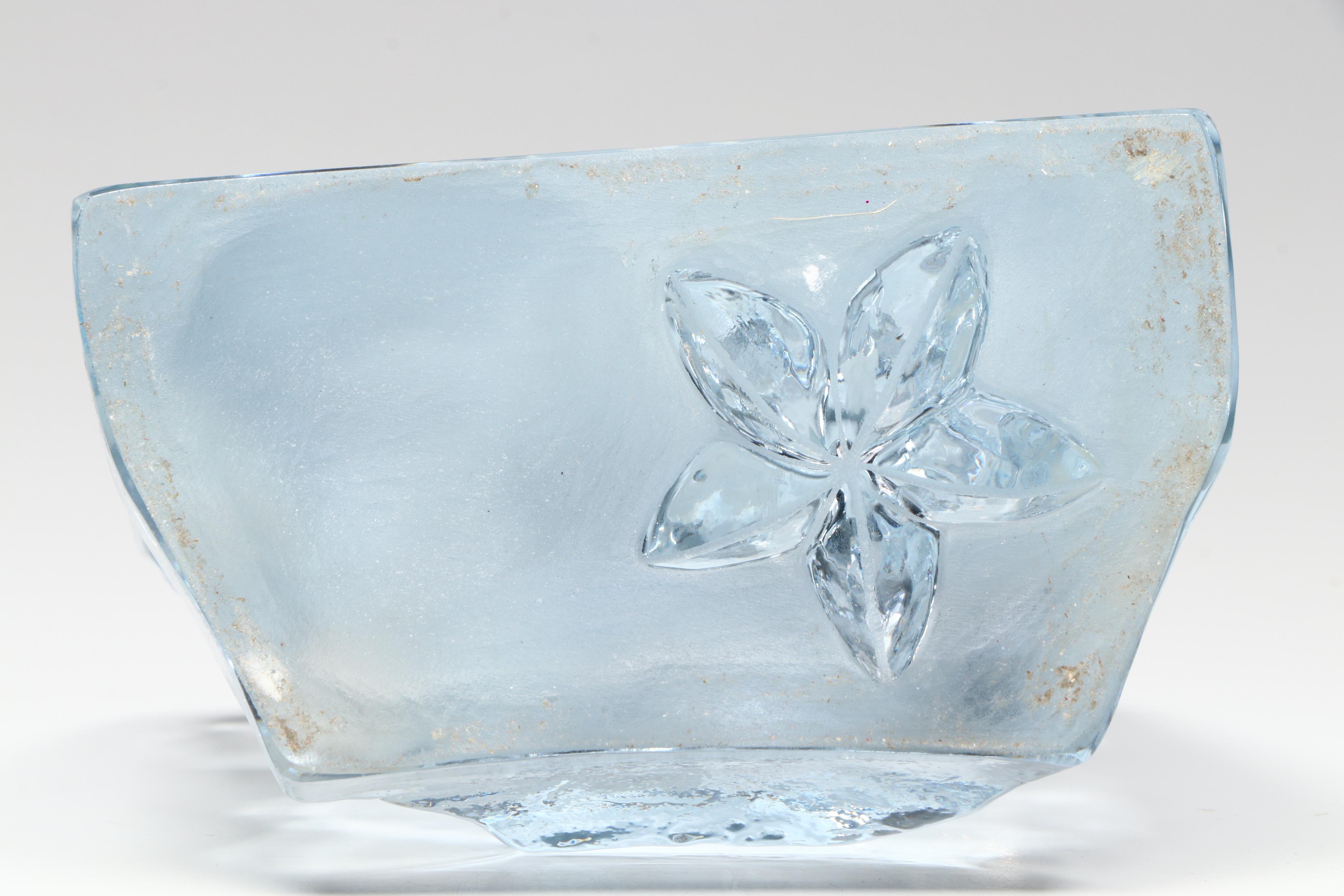 Waterford Crystal Bowl with Swarovski Ornament and Other Glass Bowl and Figure