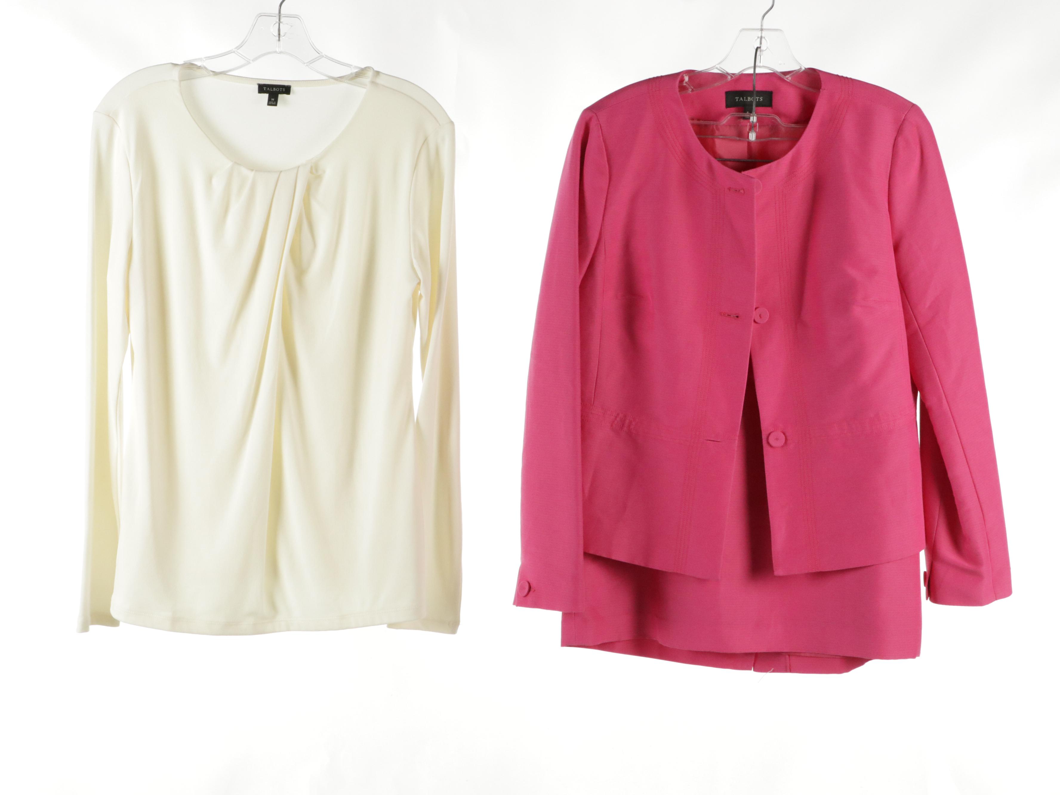Ann Taylor Glitter Cardigan with Talbots Skirt Suits, Knit Jacket, and Top