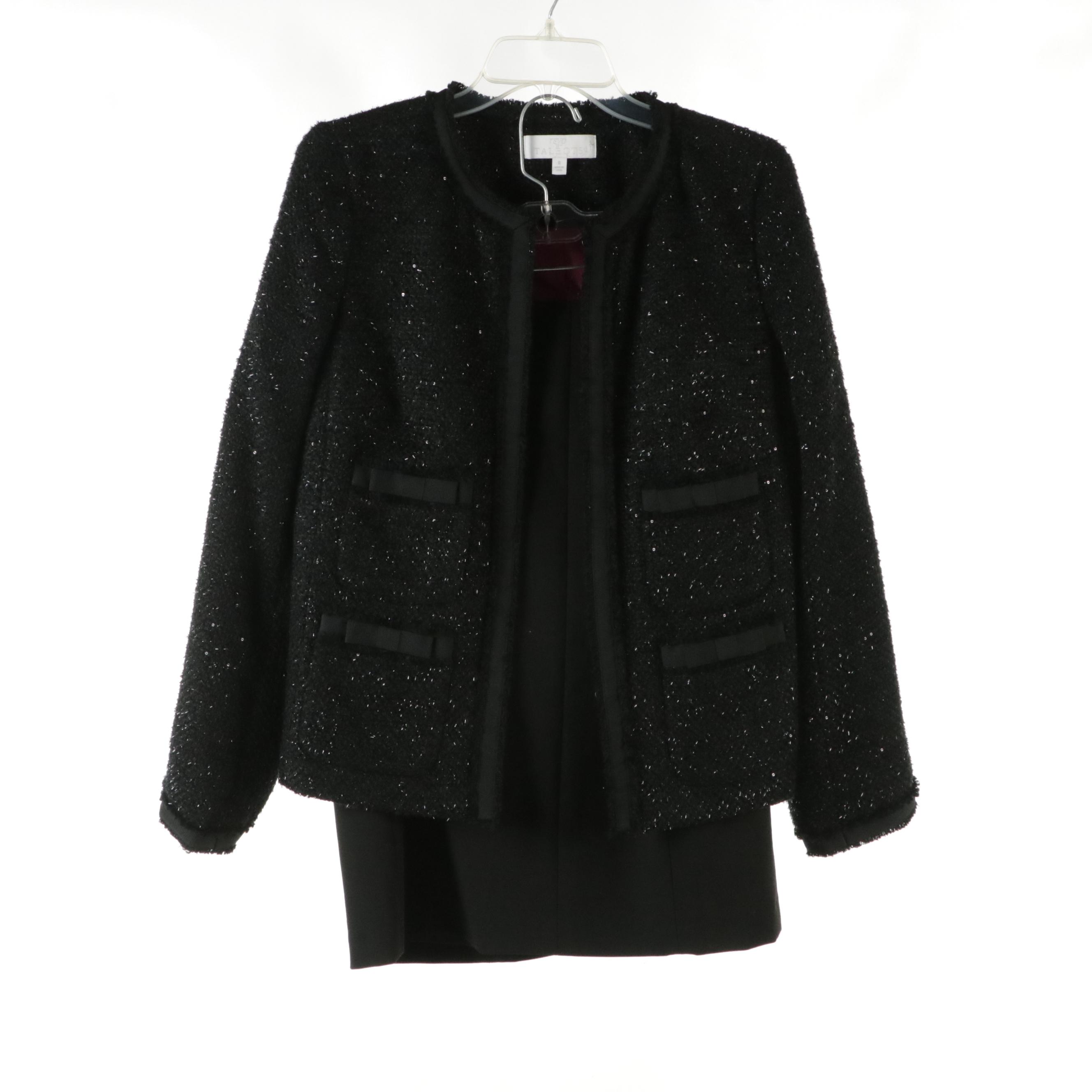 Ann Taylor Glitter Cardigan with Talbots Skirt Suits, Knit Jacket, and Top
