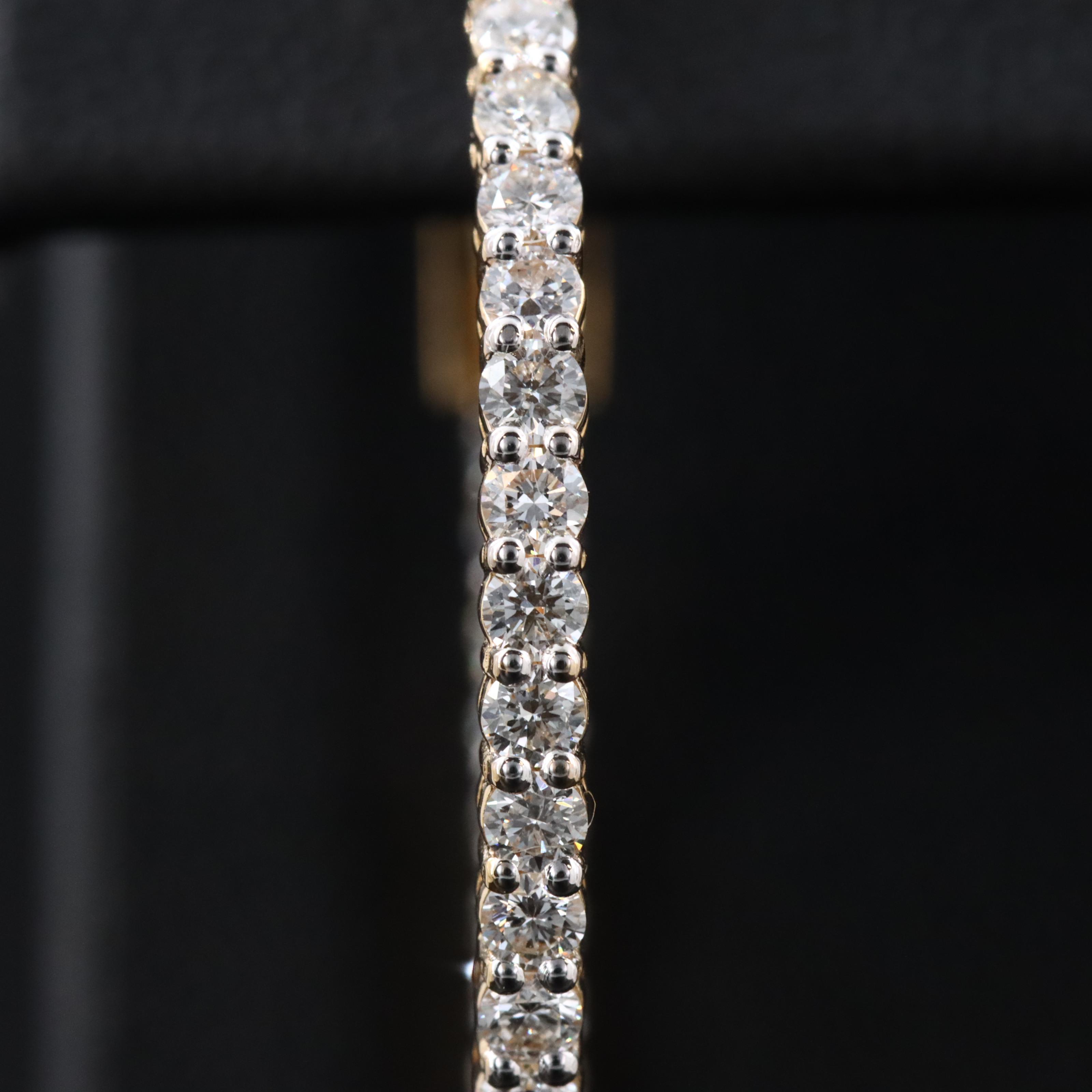 14K 2.01 CTW Diamond Inside-Out Hoop Earrings