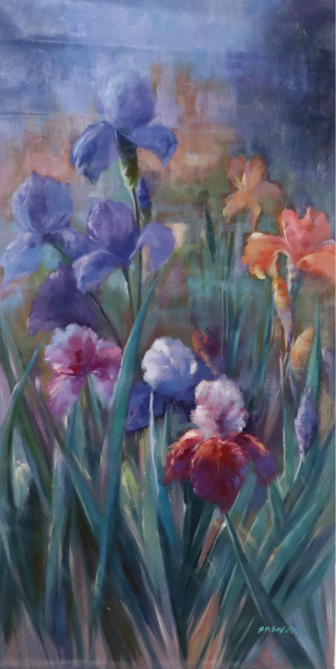 Sasha Floral Oil Painting, 21st Century