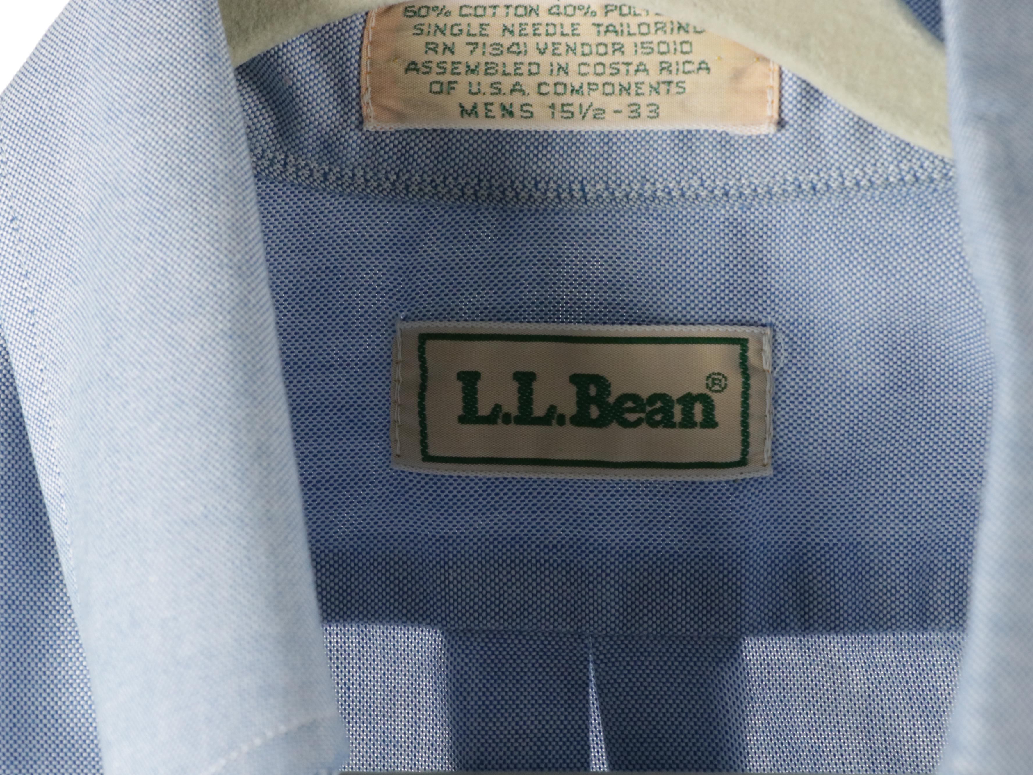 Men's Jaguar Knit Sweater and L.L.Bean Long Sleeve Button-Down Tops