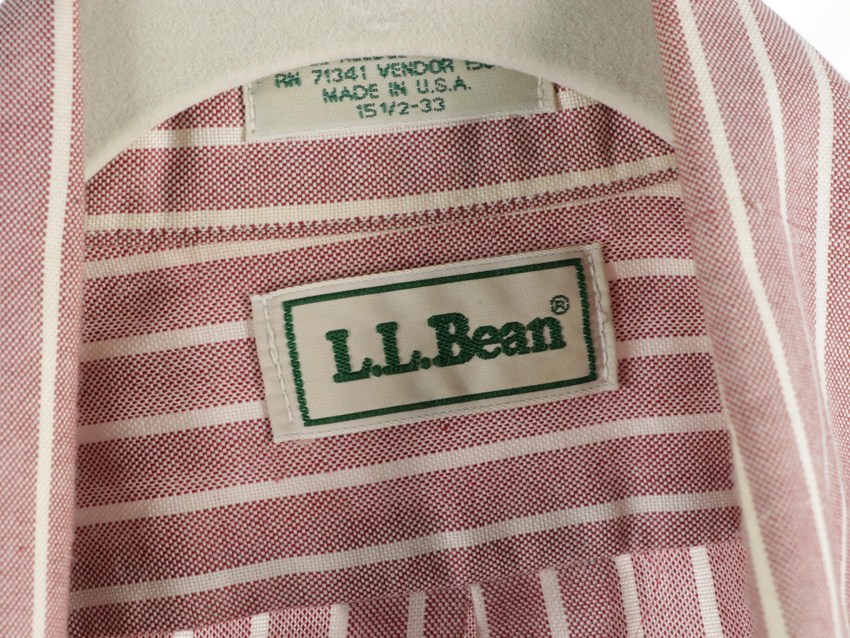 Men's Jaguar Knit Sweater and L.L.Bean Long Sleeve Button-Down Tops