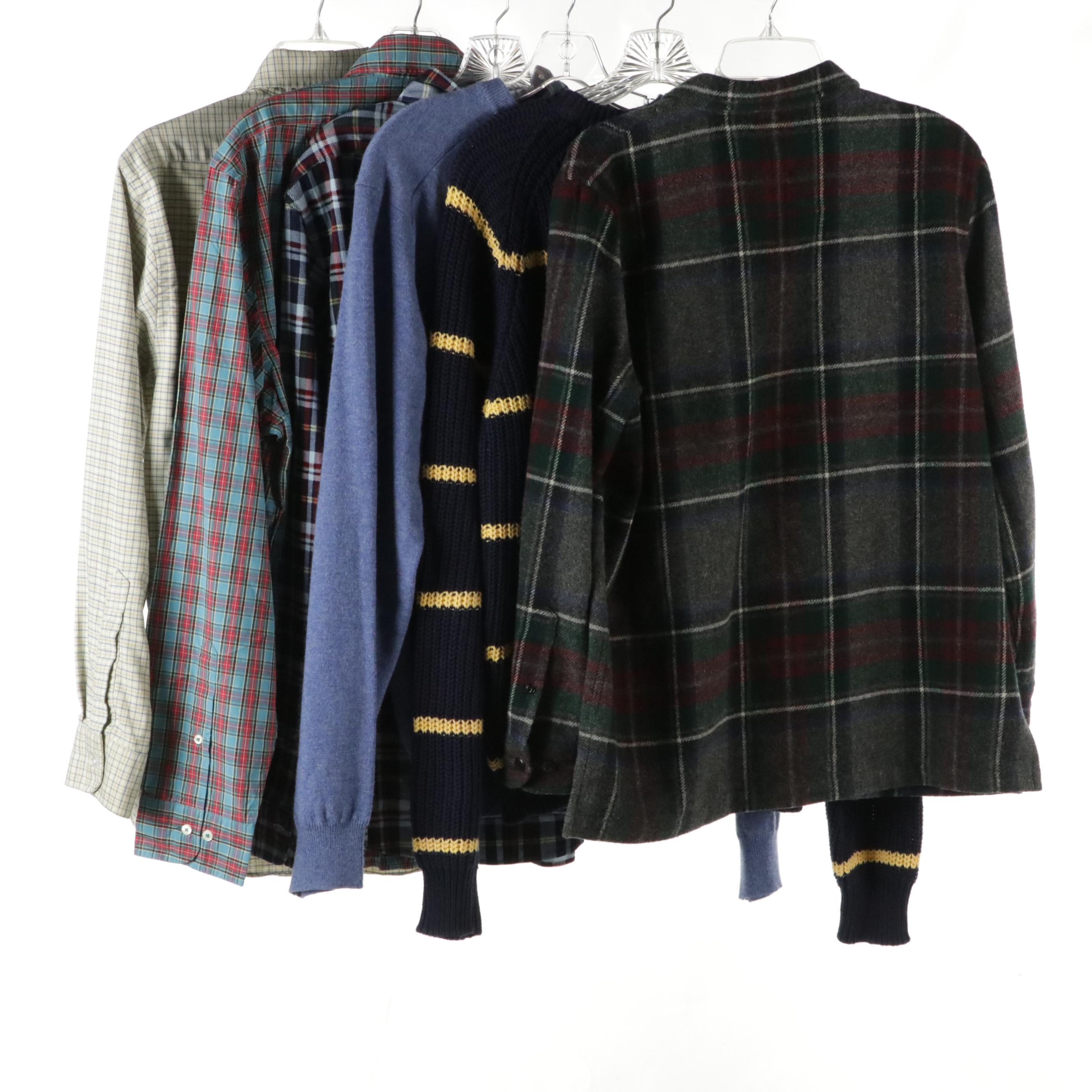 Men's Lauren Ralph Lauren Lambswool Flannel, Eddie Bauer Sweater & More Tops
