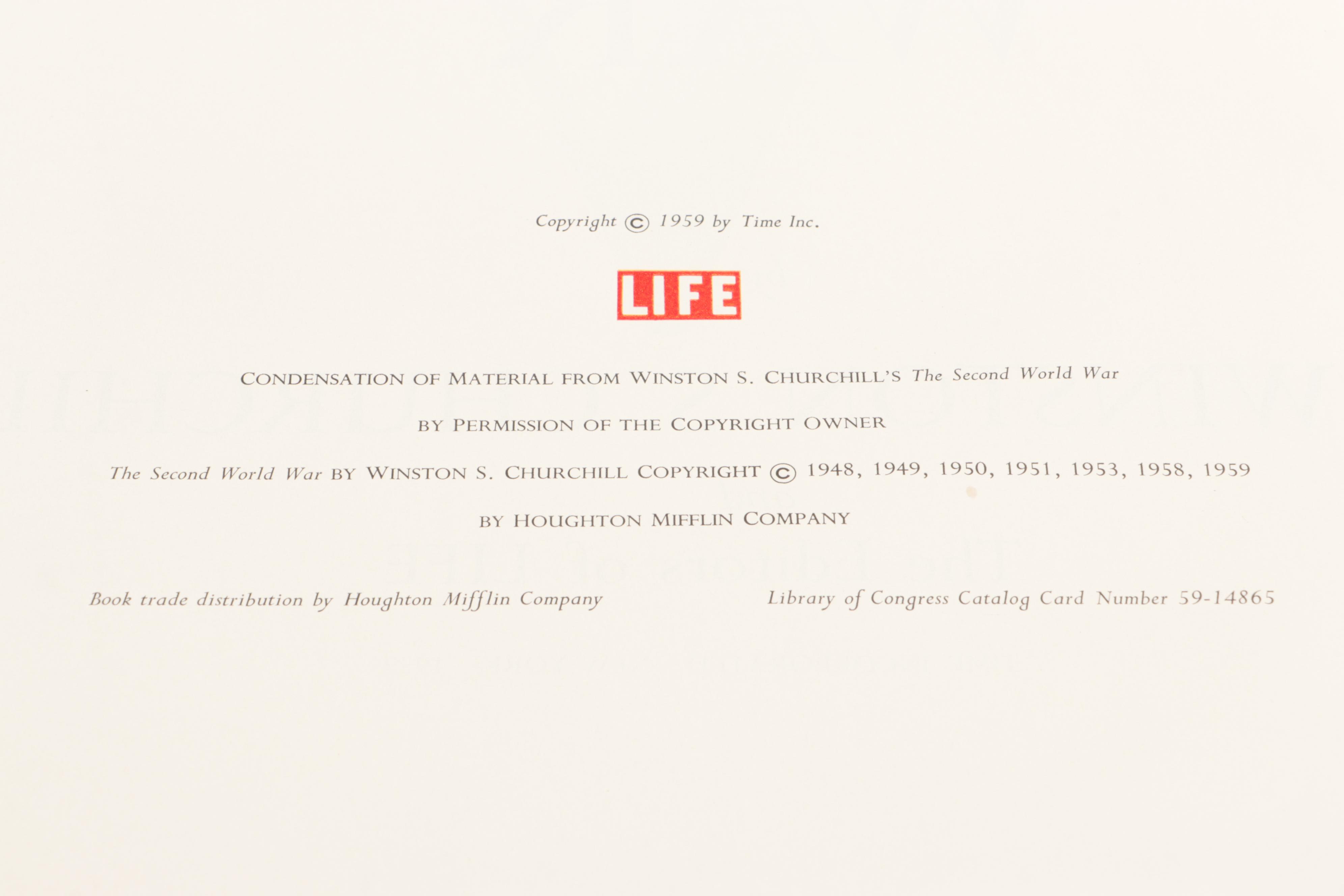 "The Second World War" Box Set by Winston S. Churchill, 1959