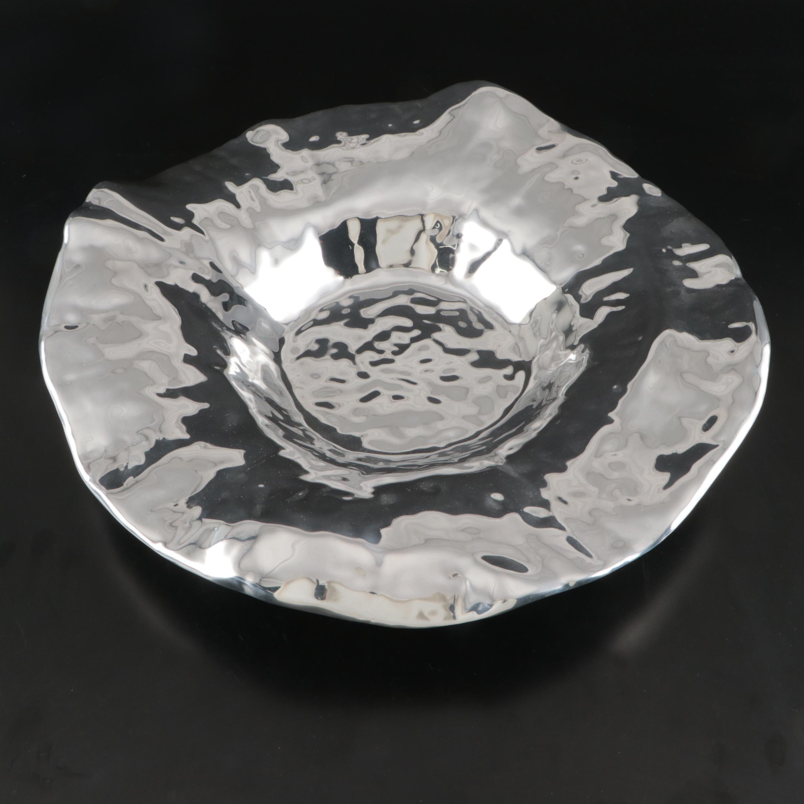 Vento Rebeka Hammered Metal Round Bowls