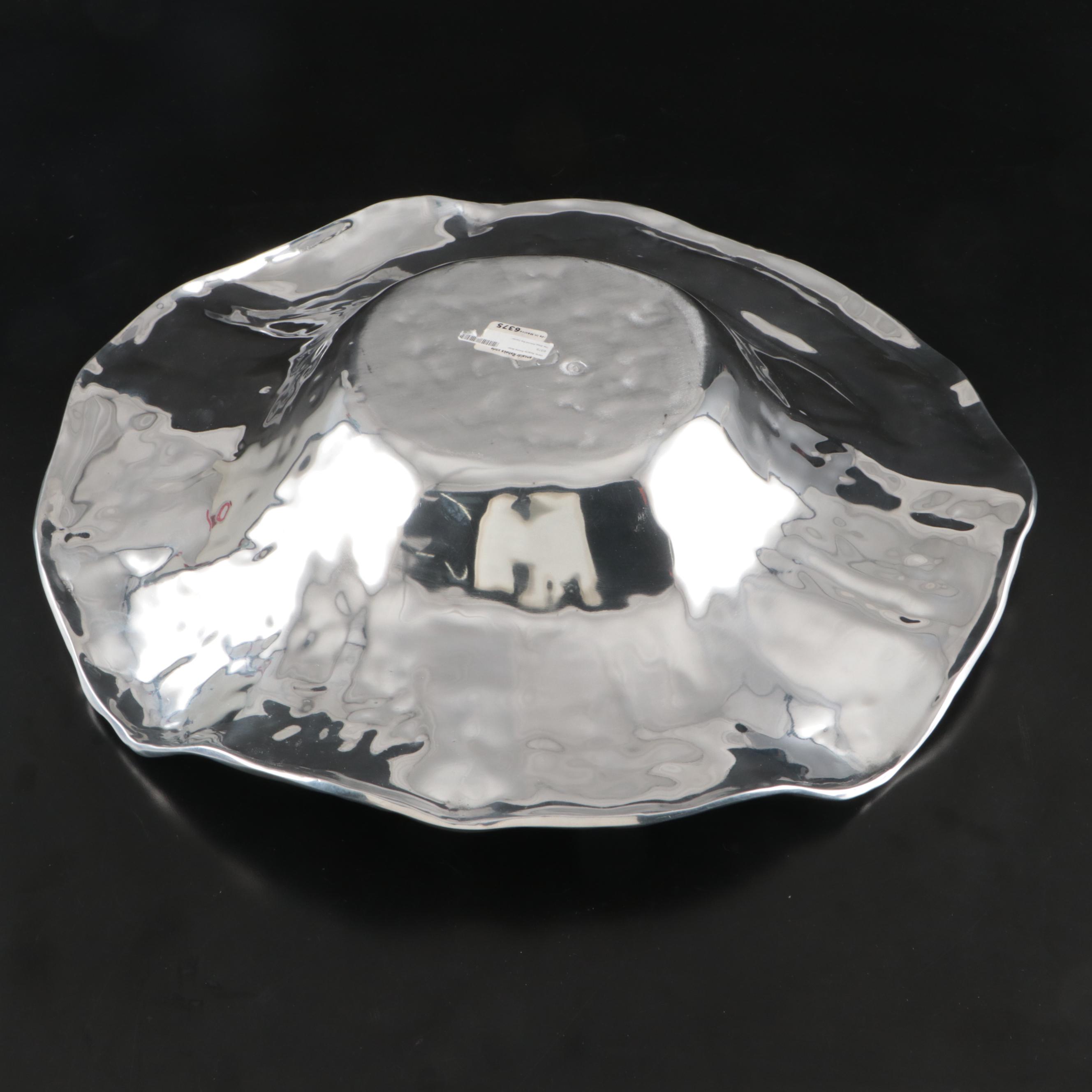 Vento Rebeka Hammered Metal Round Bowls