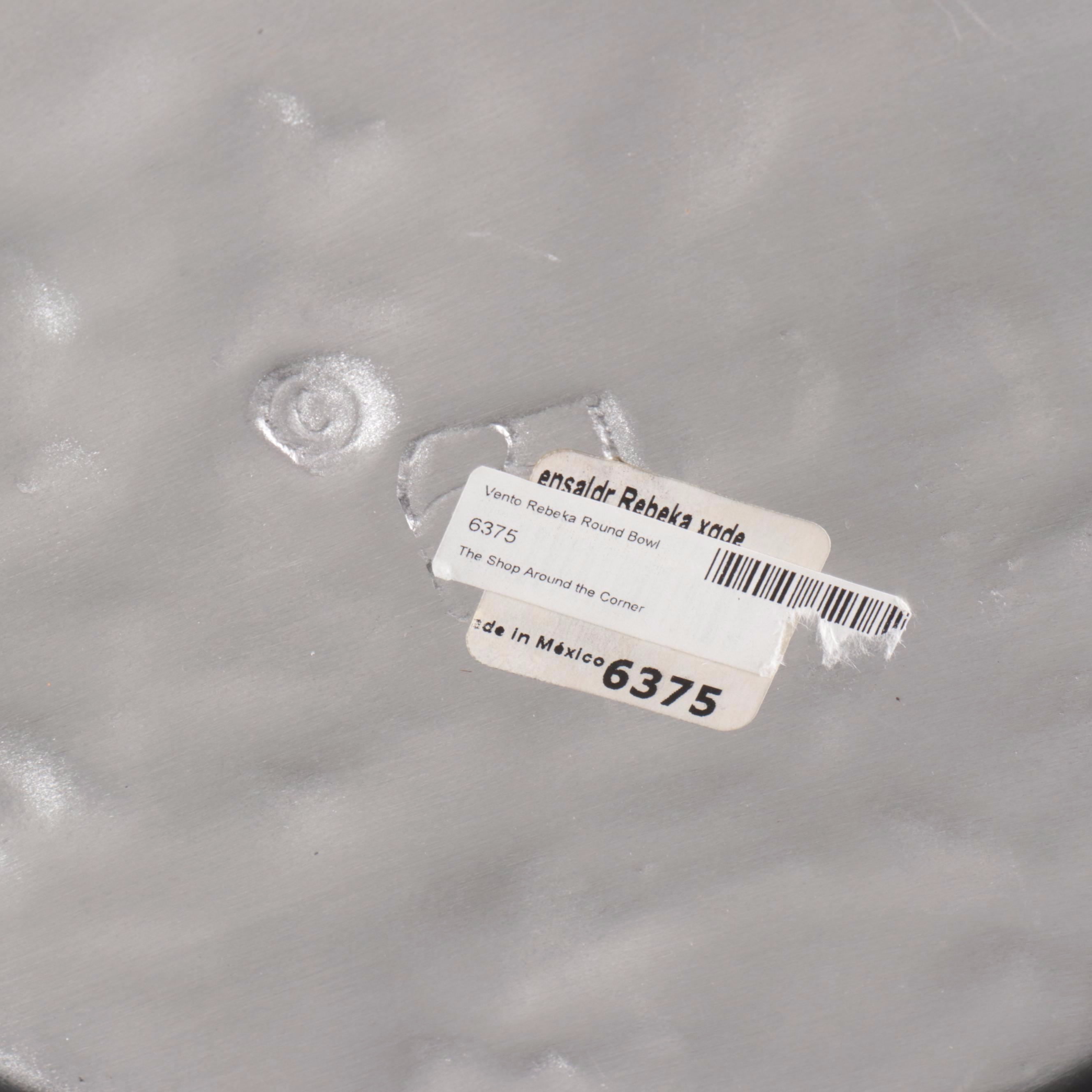 Vento Rebeka Hammered Metal Round Bowls