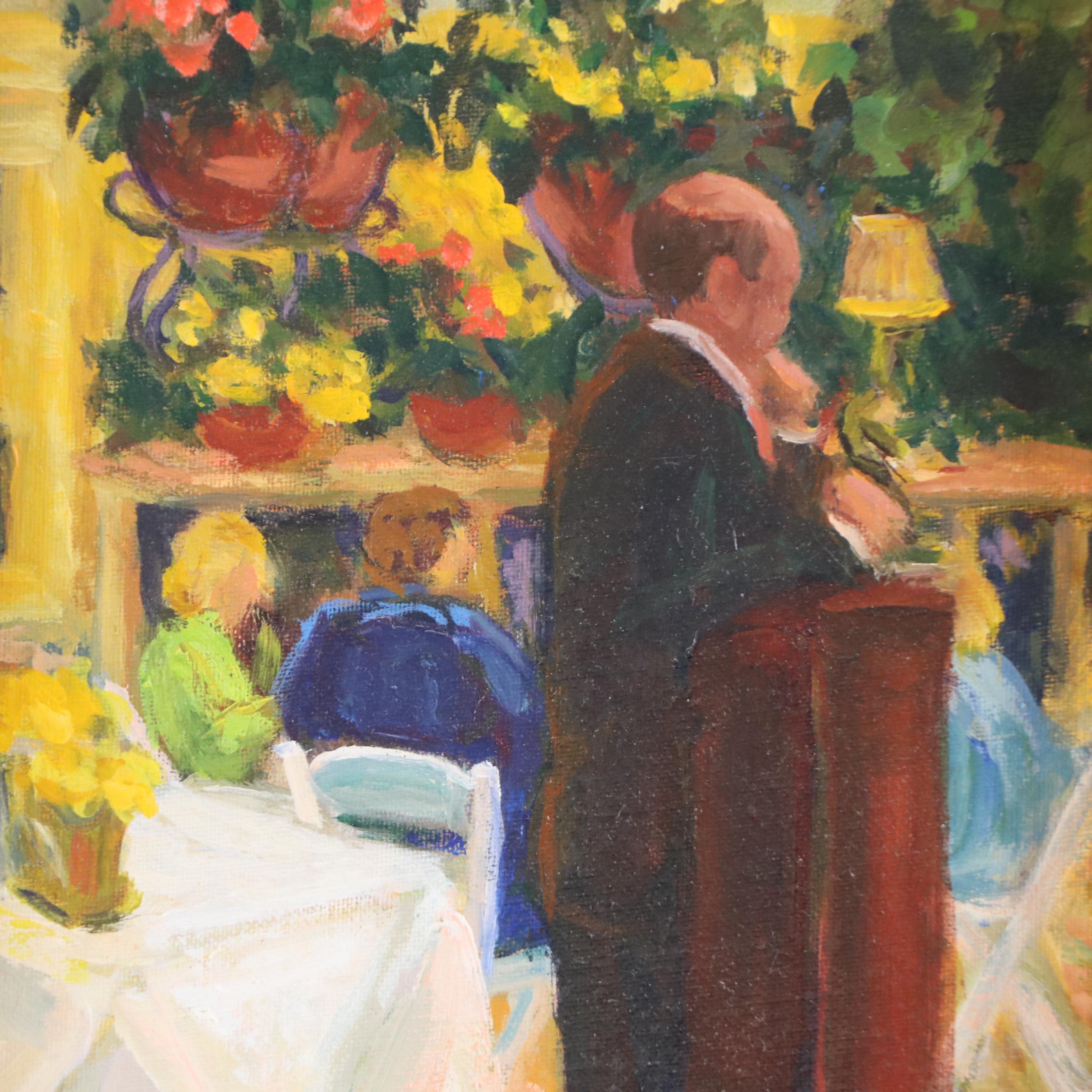 Martha E. Weber Oil Painting "Reservation?", 2006