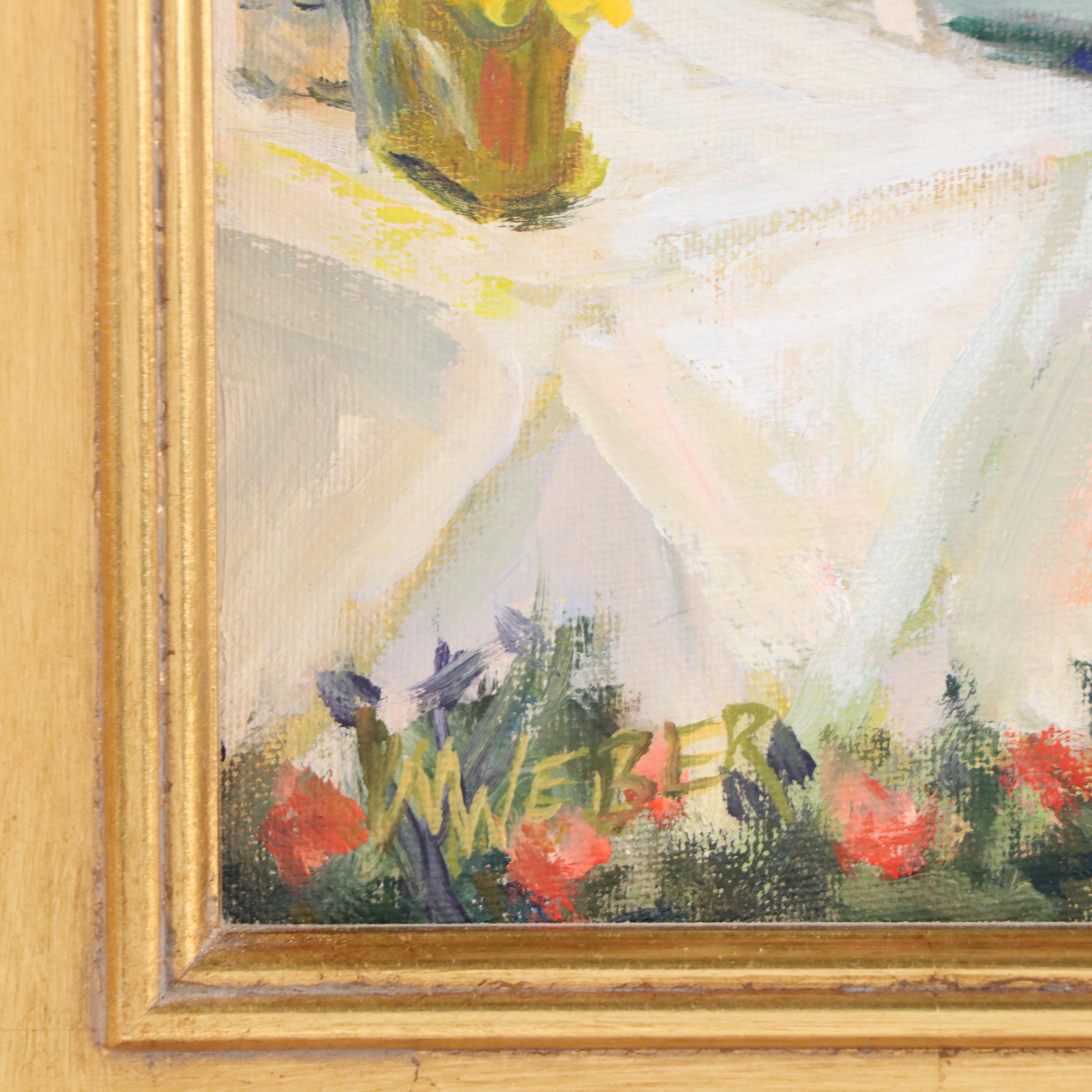 Martha E. Weber Oil Painting "Reservation?", 2006