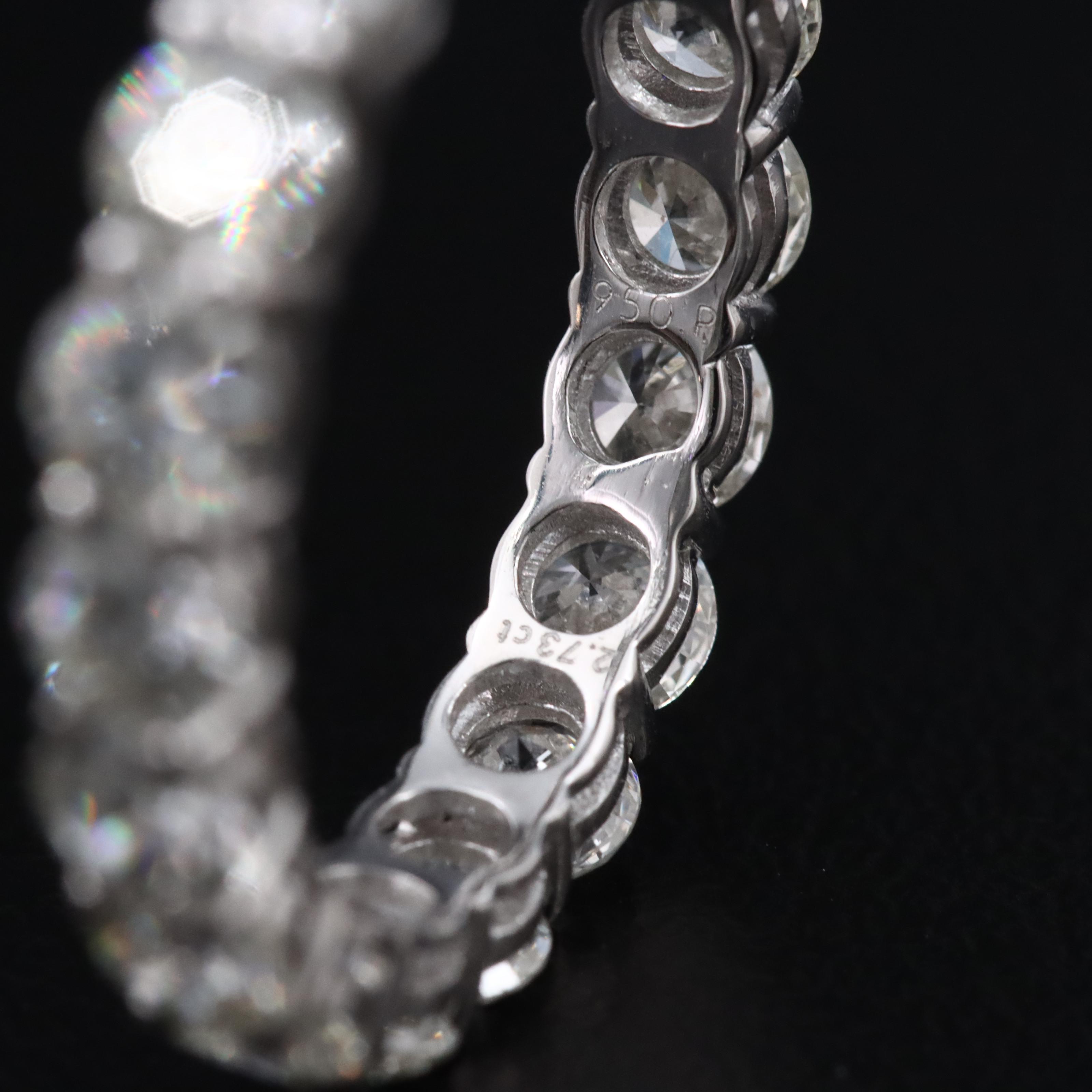 Platinum 2.73 CTW Diamond Eternity Band