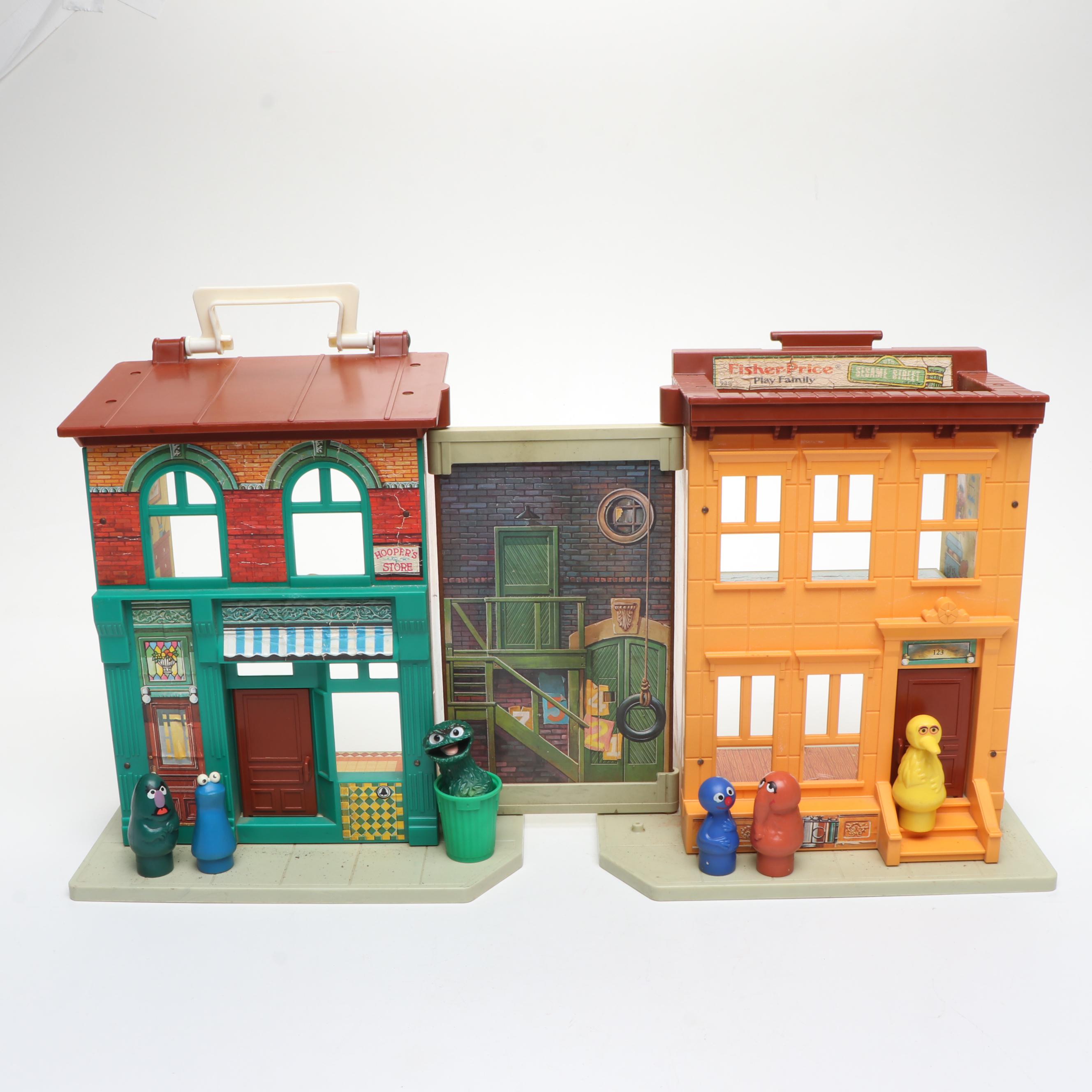 Fisher-Price Sesame Street Dollhouse with Little People Vehicles and Accessories