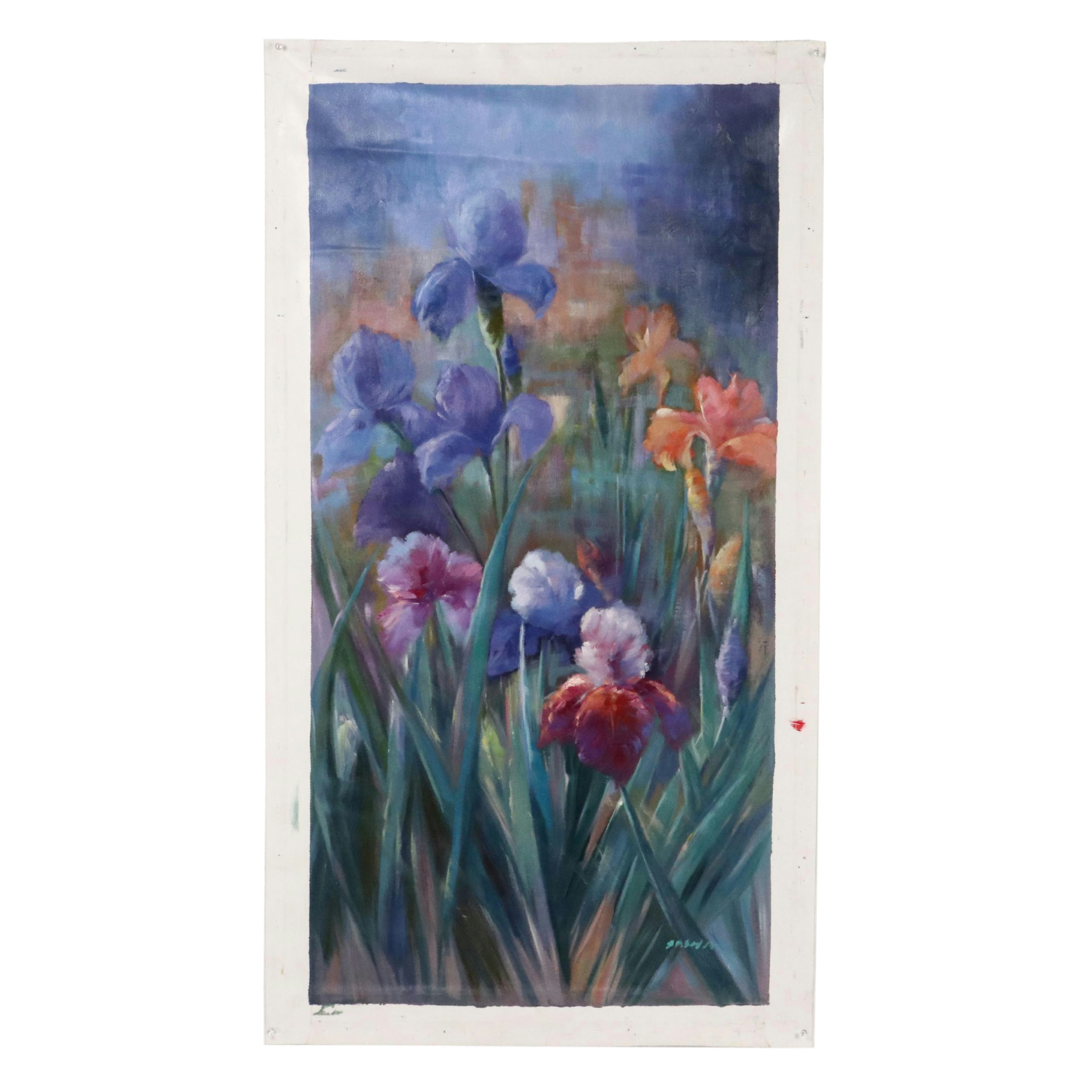 Sasha Floral Oil Painting, 21st Century