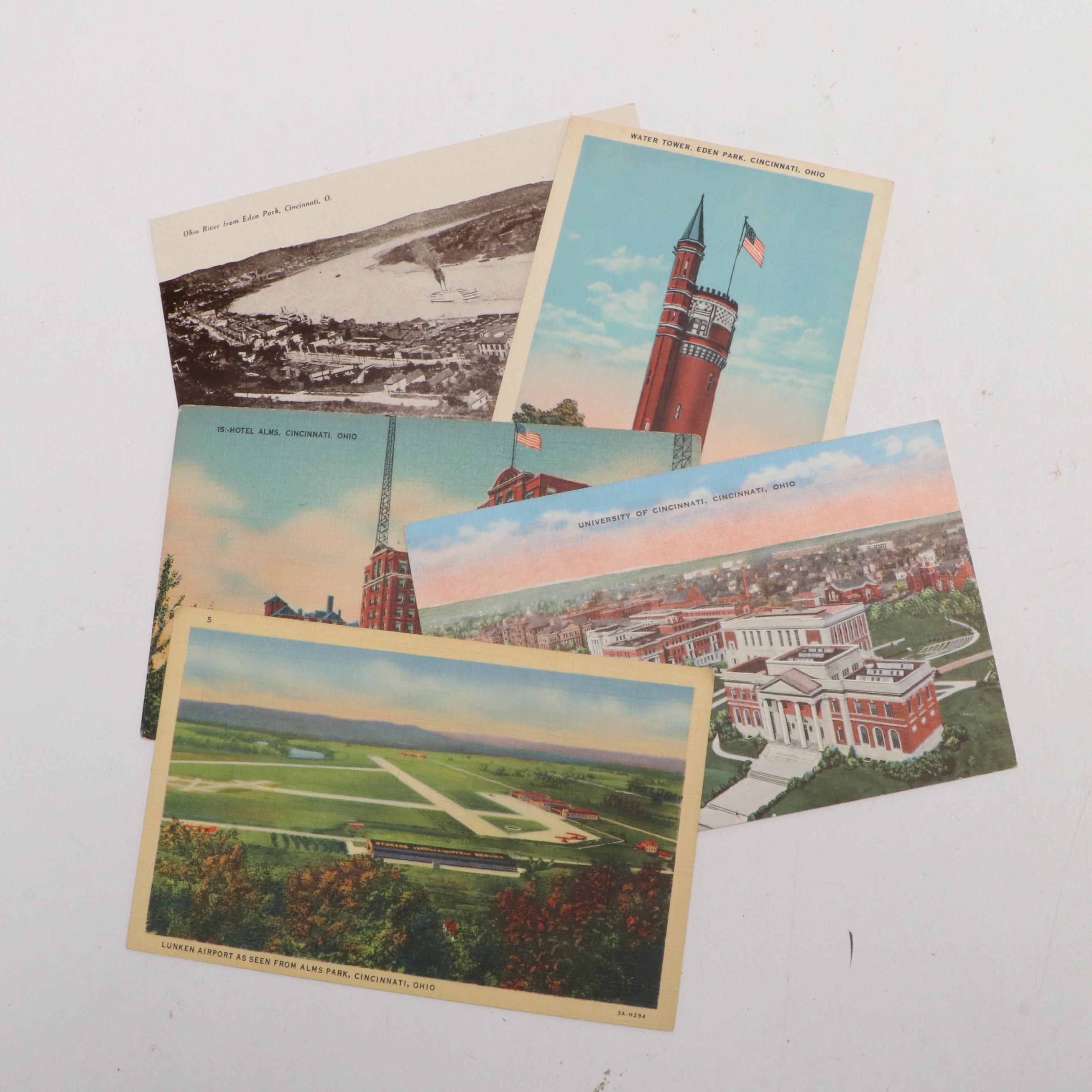 Cincinnati with Other Souvenir and Holiday Postcards, Early to Mid-20th Century