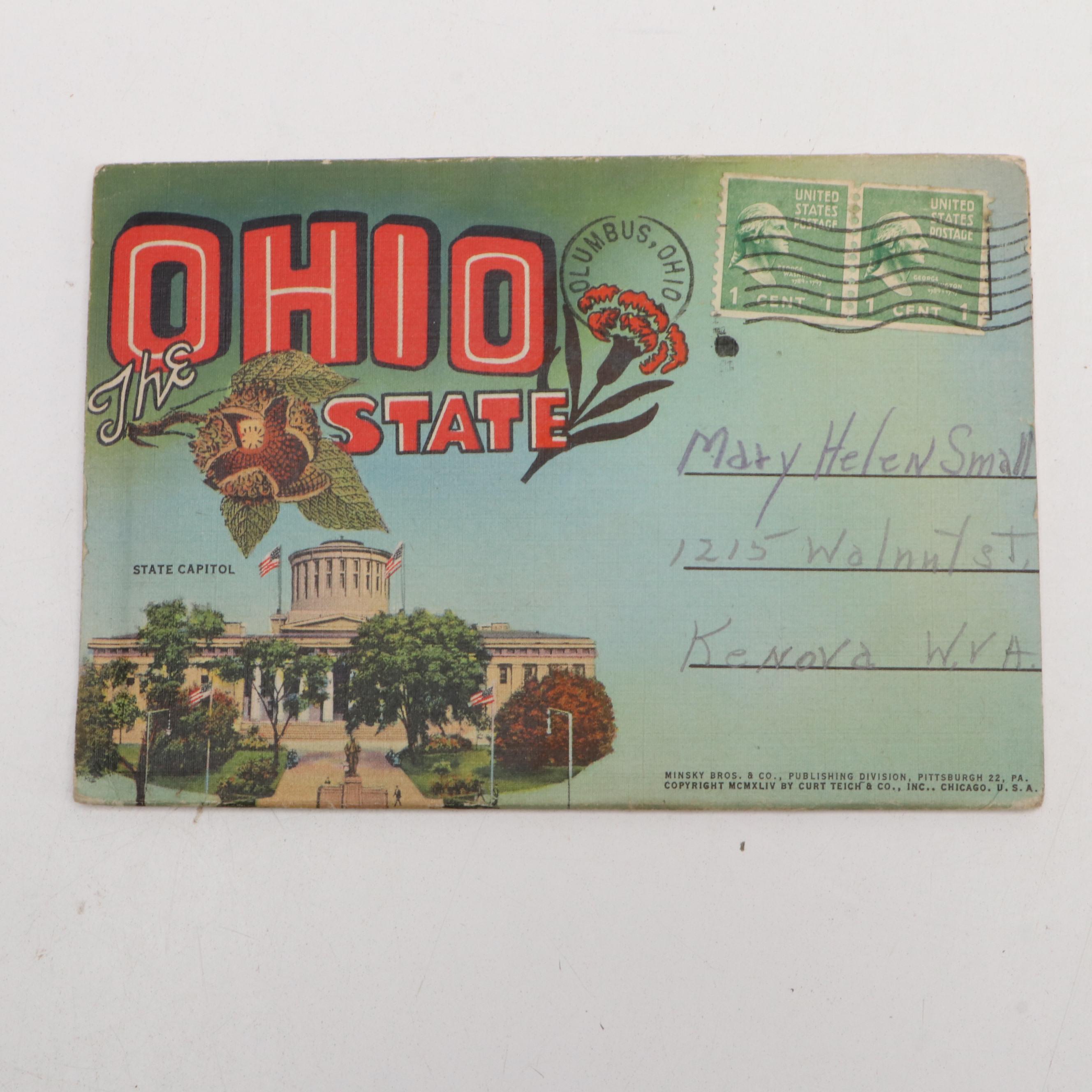 Cincinnati with Other Souvenir and Holiday Postcards, Early to Mid-20th Century