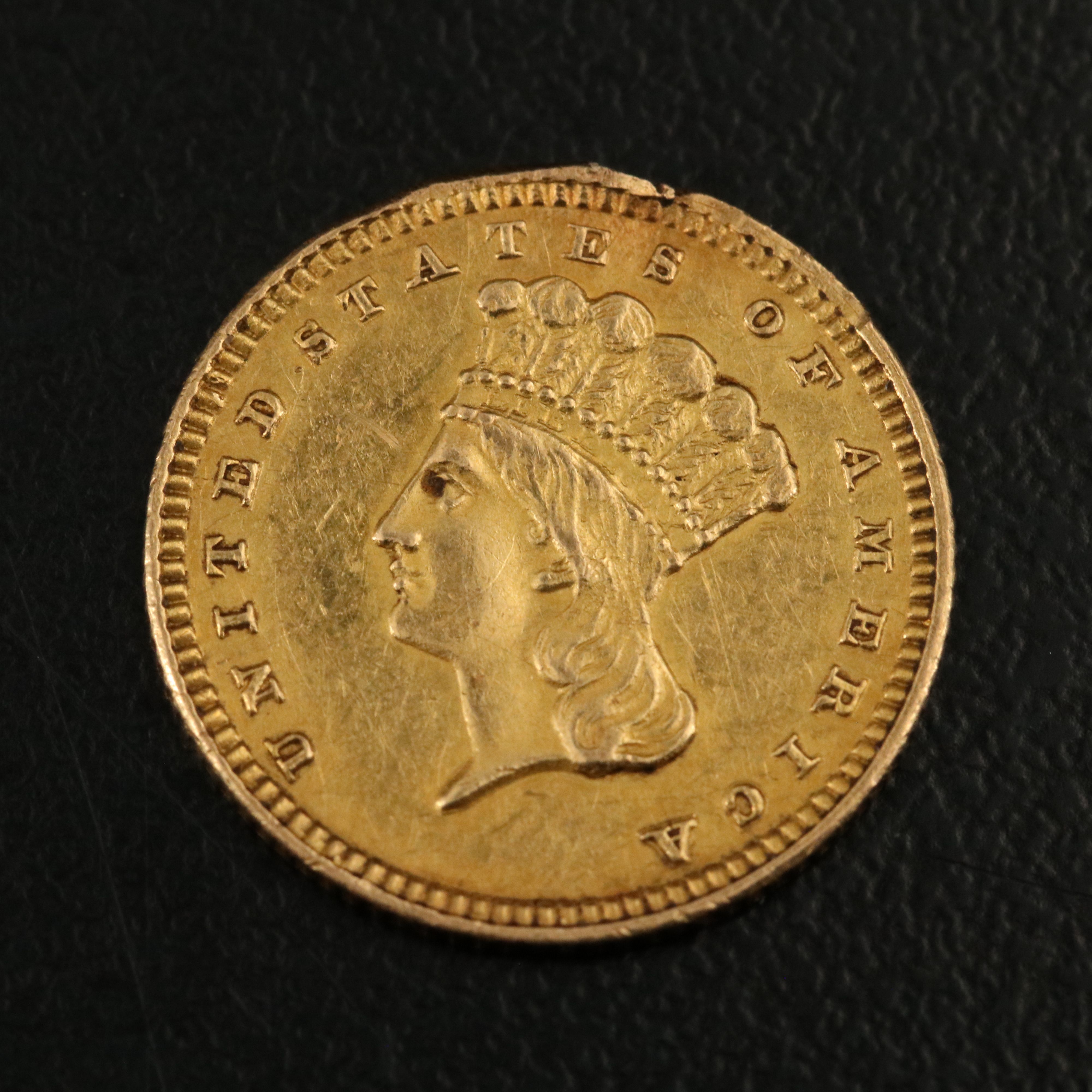1888 Type III Indian Princess $1 Gold Coin