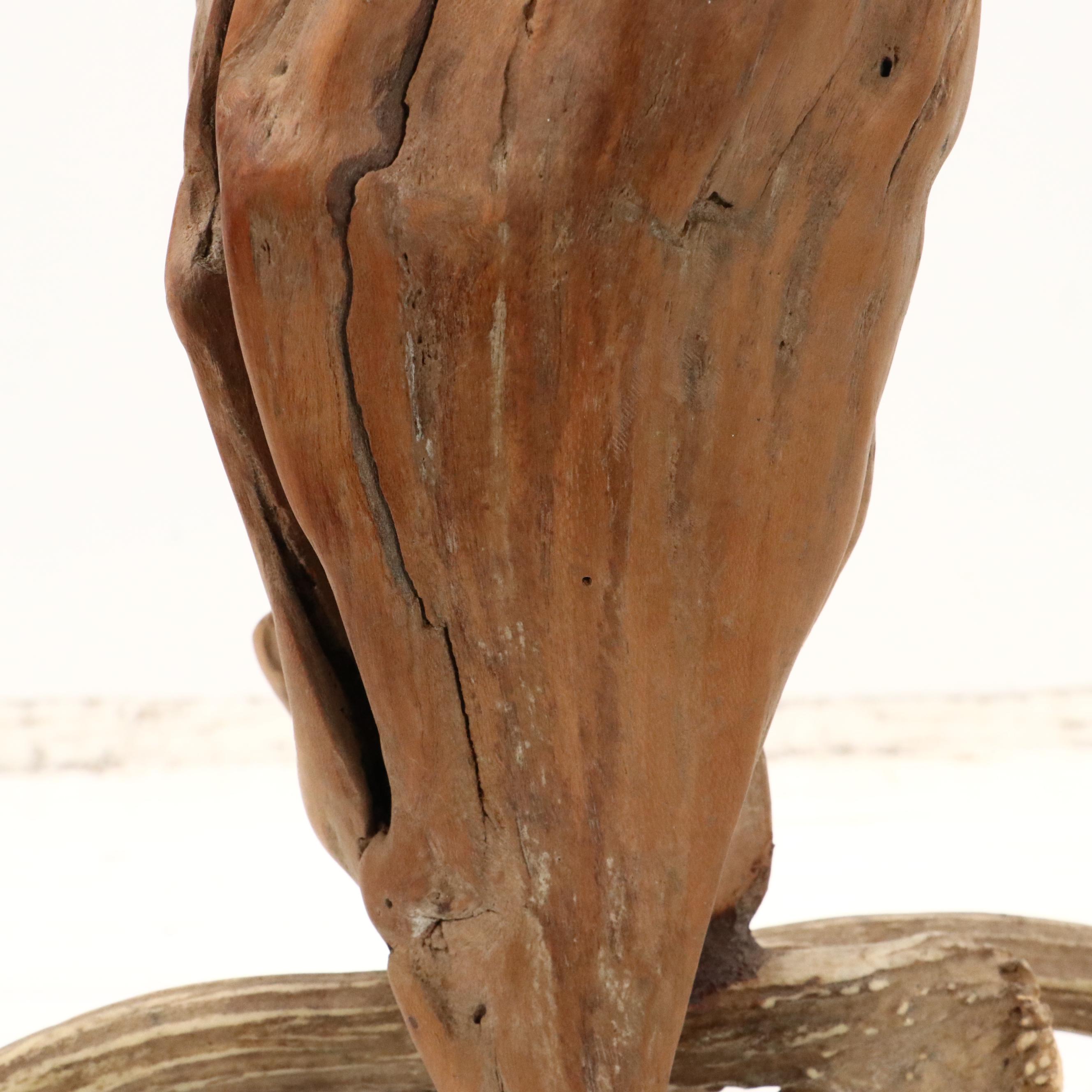 Robert Beaven Organic Found Cedar Wood and Antler Sculpture