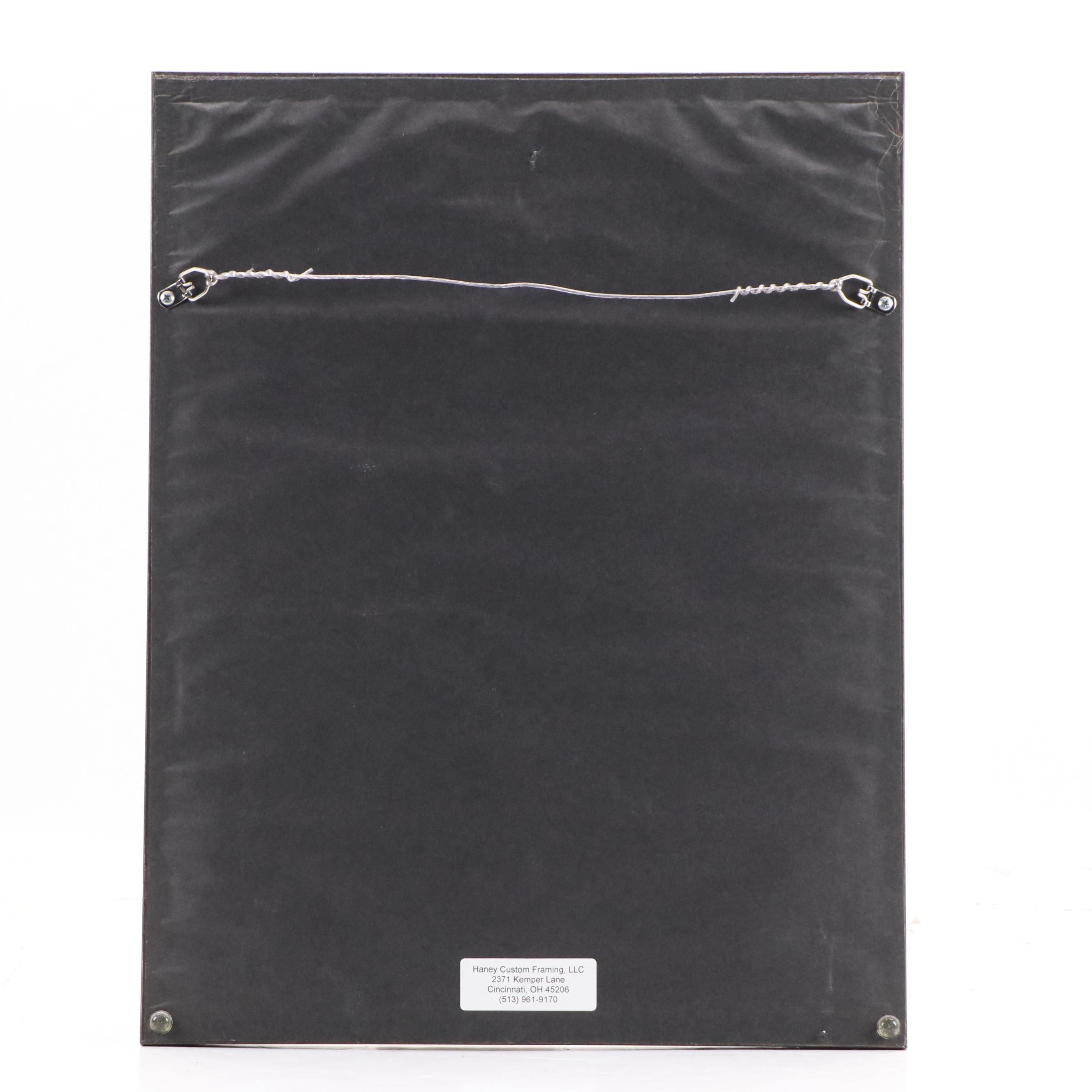 East Asian Abstract Acrylic Painting, Mid-20th Century