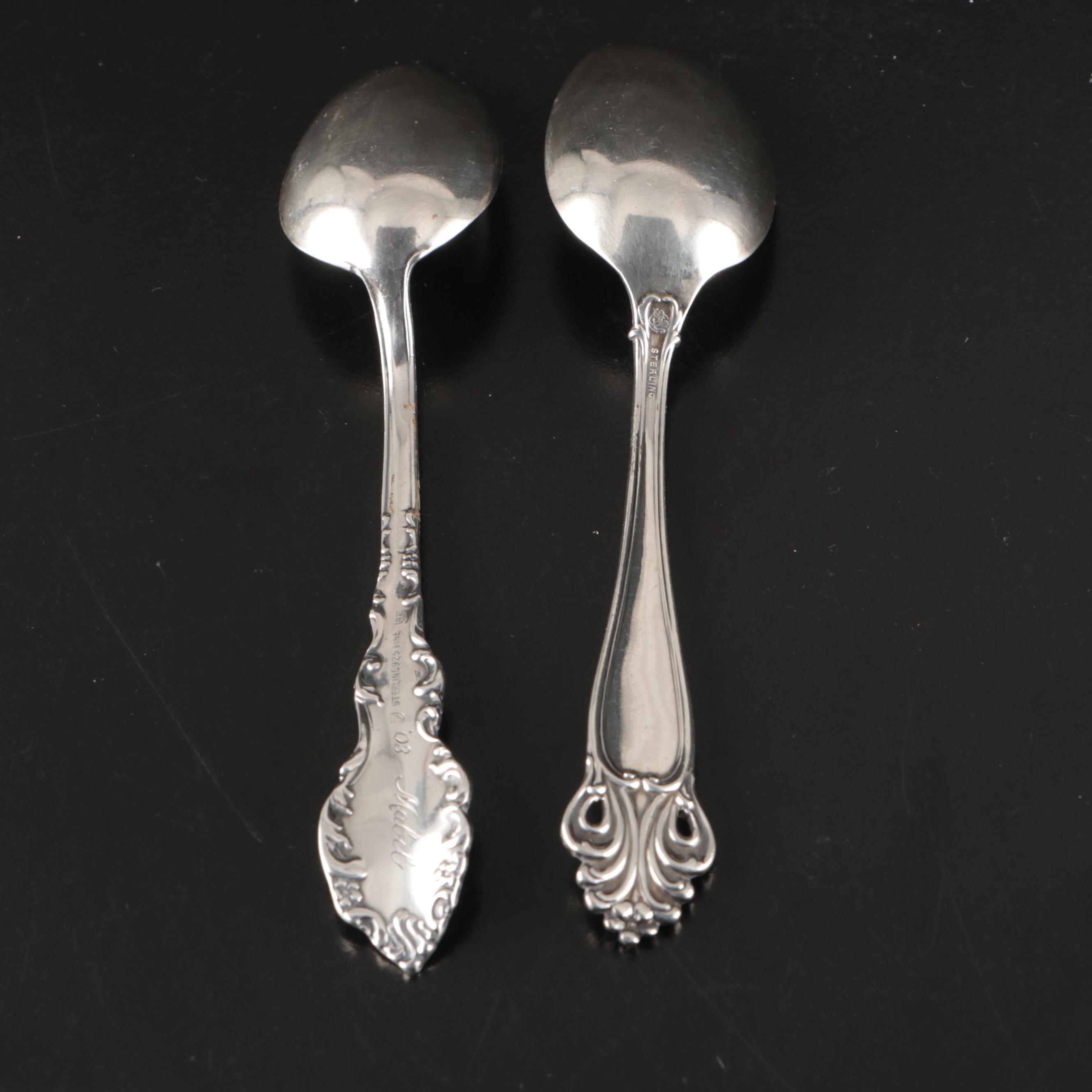 Gorham Sterling Centaur Demitasse Spoons with Other Sterling Spoons