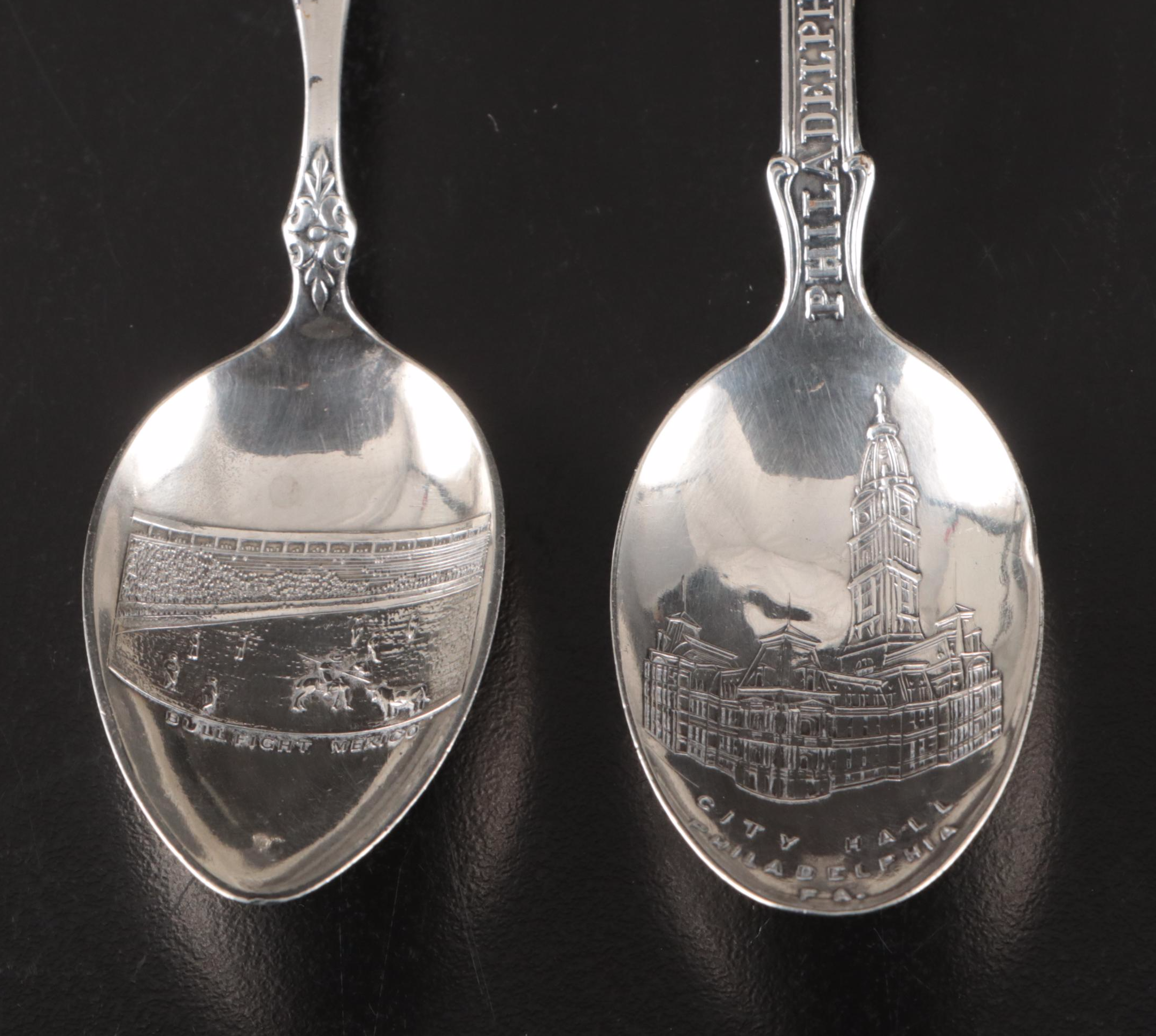 Gorham Sterling Centaur Demitasse Spoons with Other Sterling Spoons