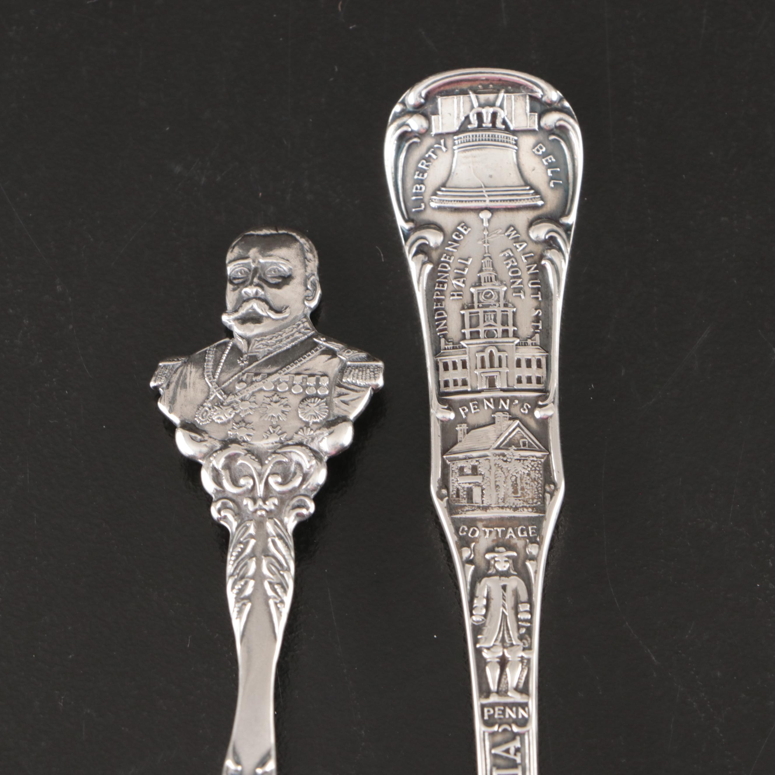 Gorham Sterling Centaur Demitasse Spoons with Other Sterling Spoons