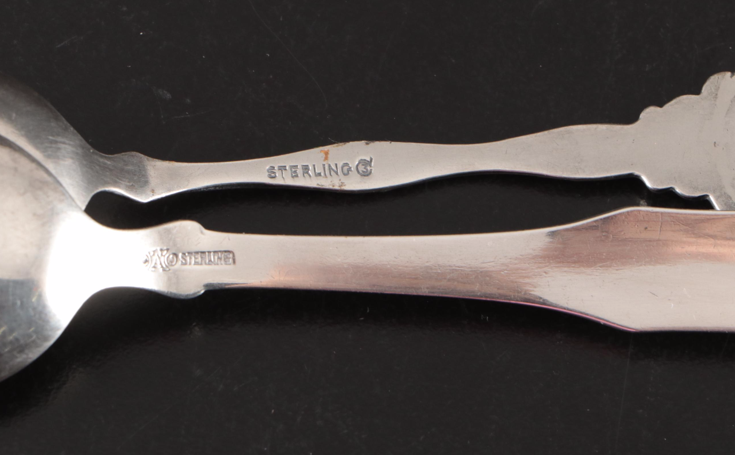 Gorham Sterling Centaur Demitasse Spoons with Other Sterling Spoons