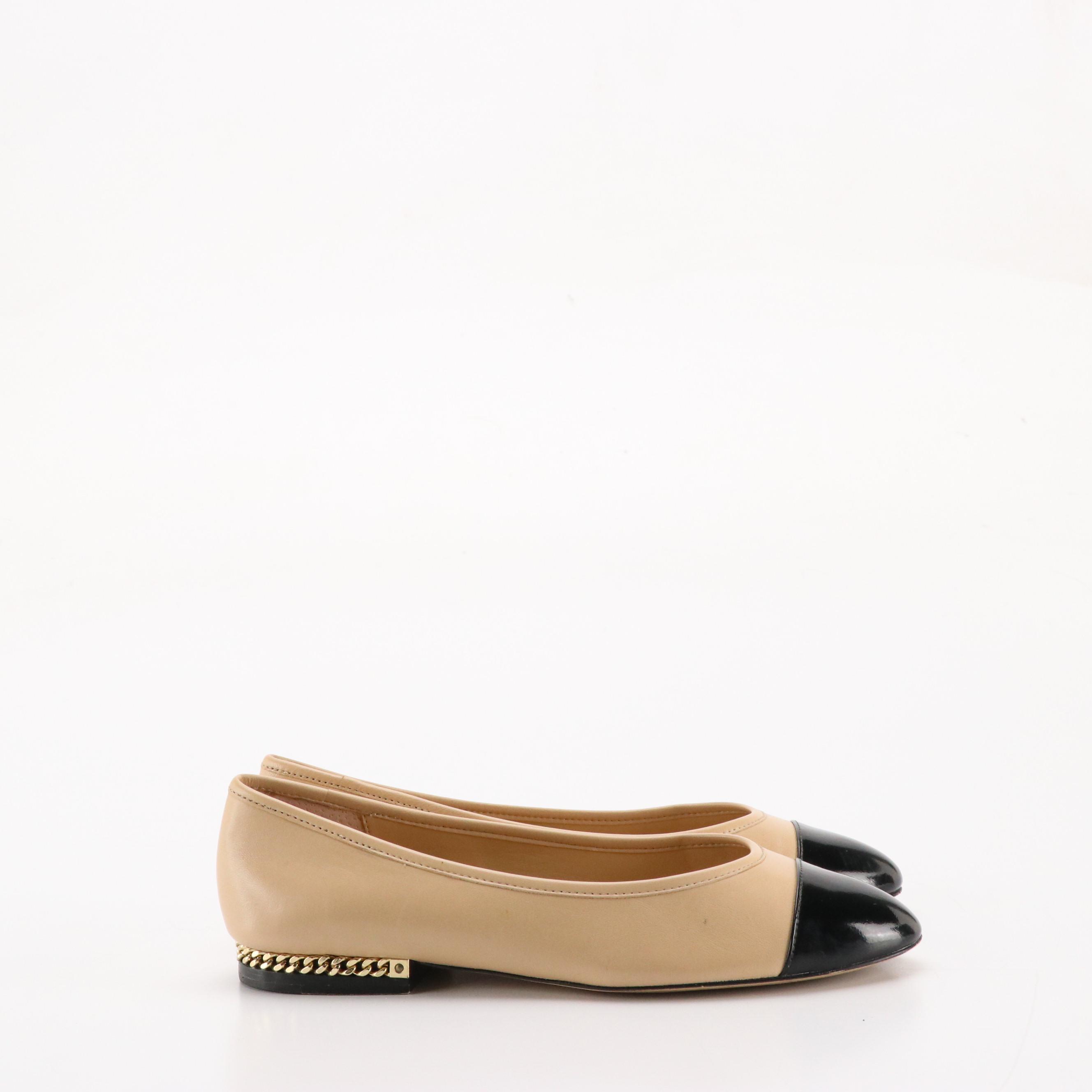 Michael Michael Kors Hayley and Sabrina Cap-Toe Flats in Leather