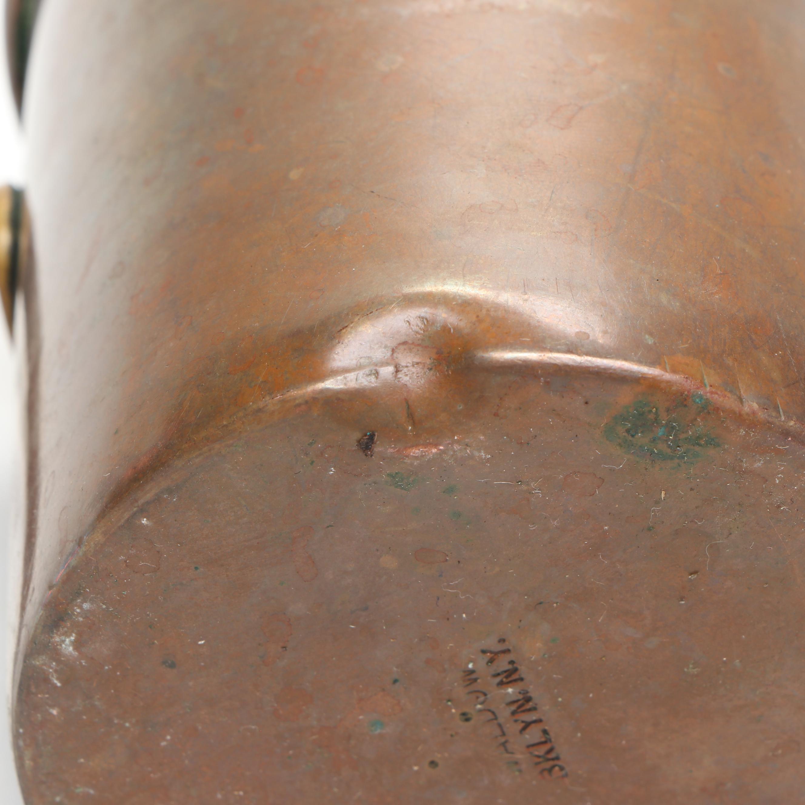 Waldow Tin Lined Copper Mug with Other Brass and Copper Decor