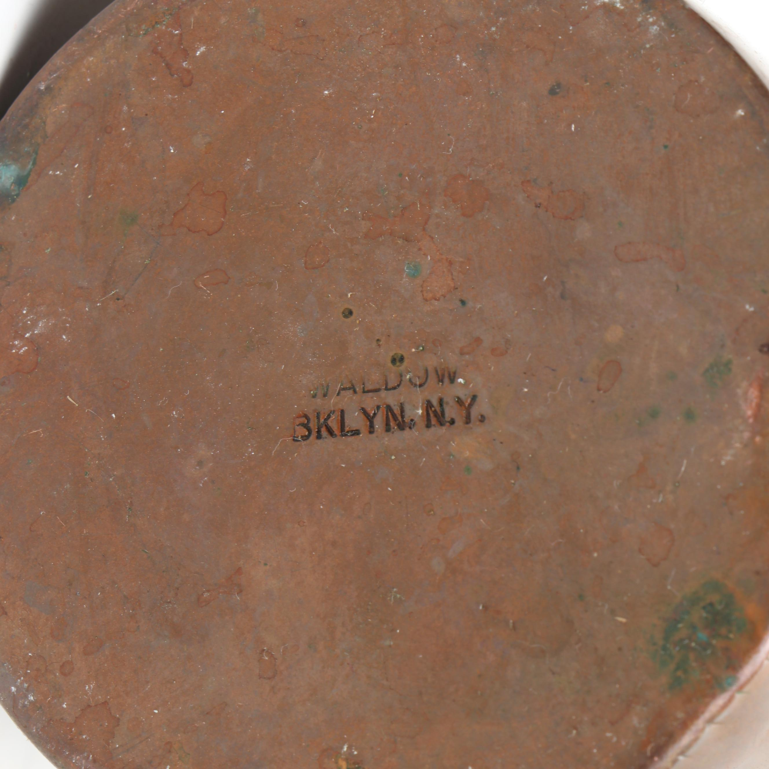 Waldow Tin Lined Copper Mug with Other Brass and Copper Decor