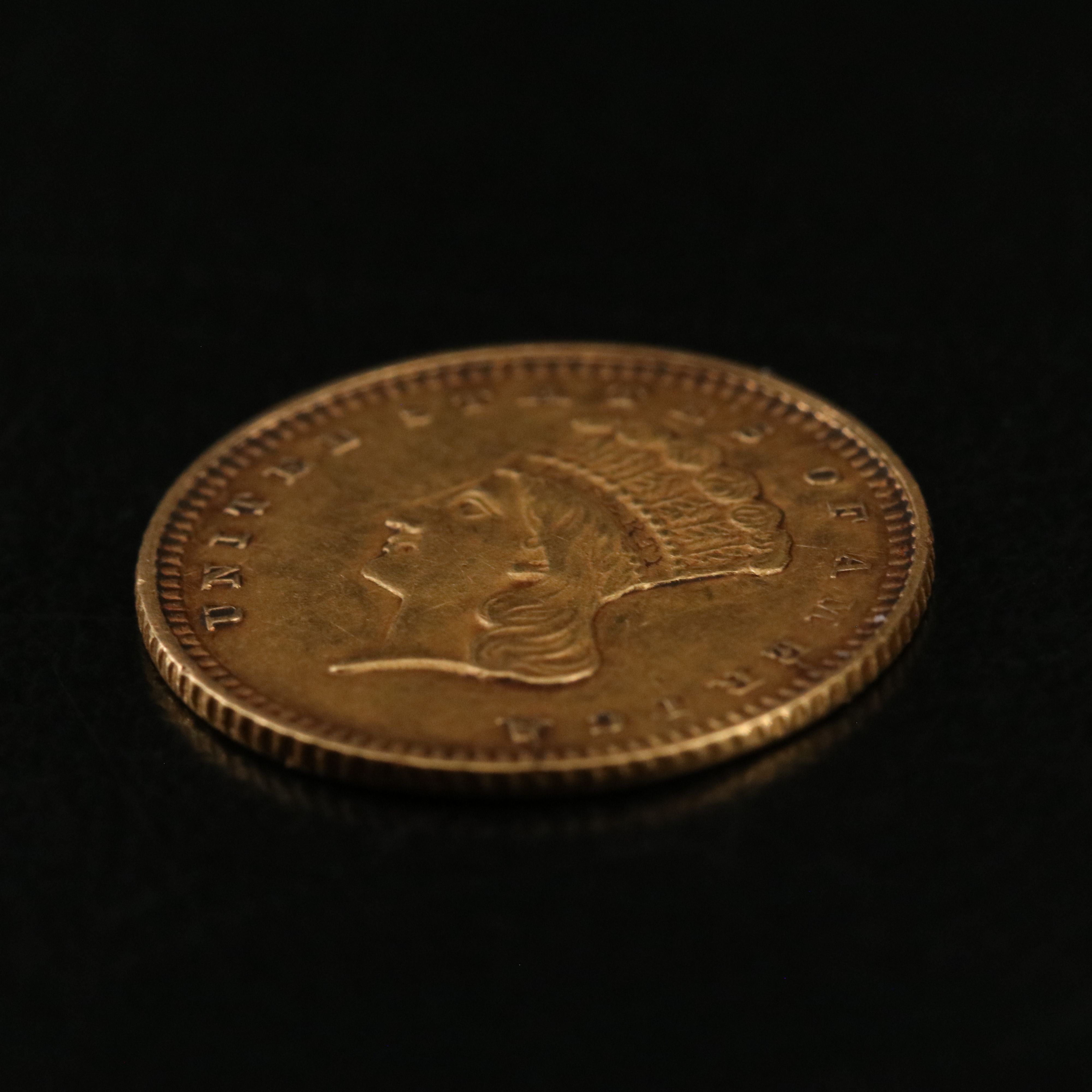 1861 Type III Indian Princess $1 Gold Coin