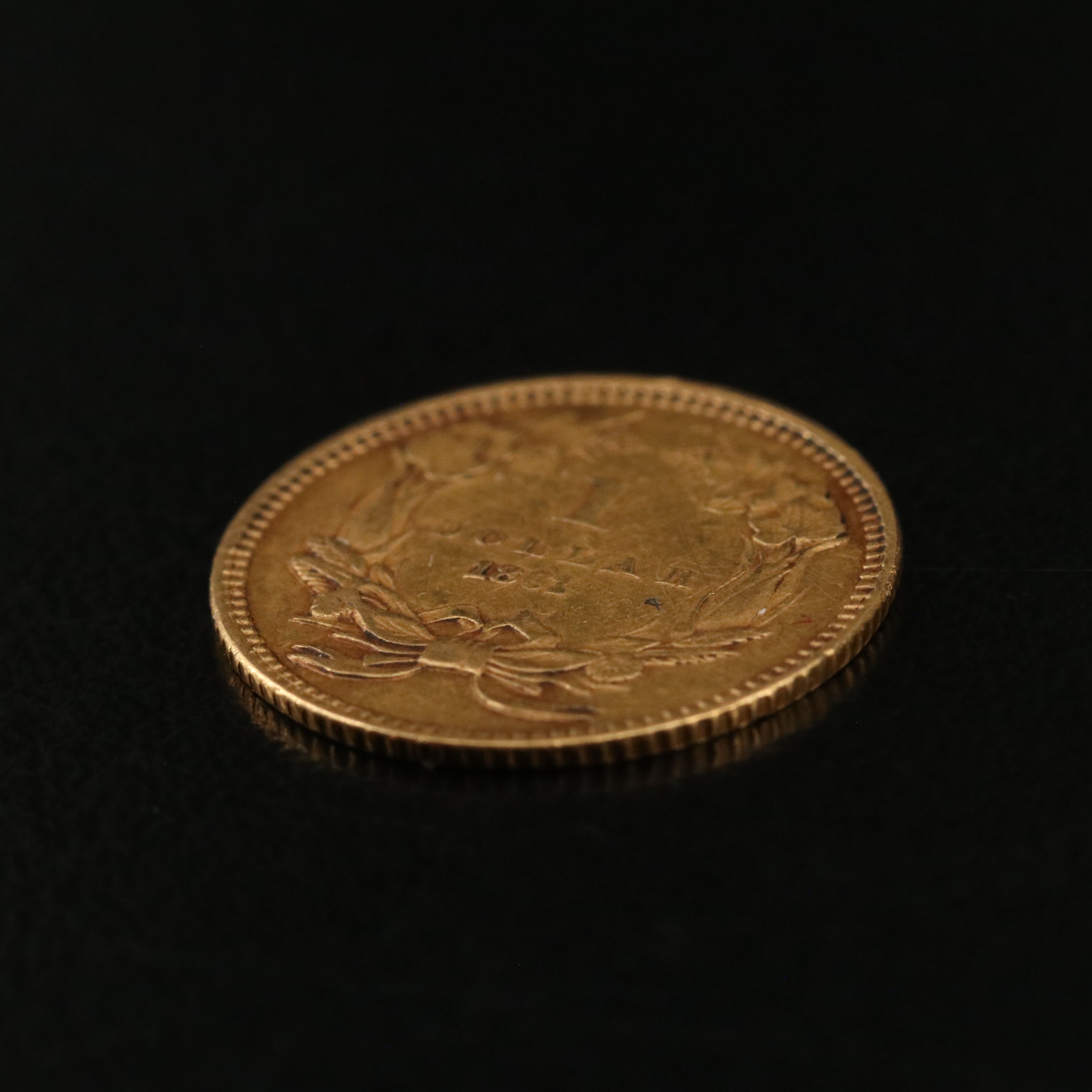 1861 Type III Indian Princess $1 Gold Coin