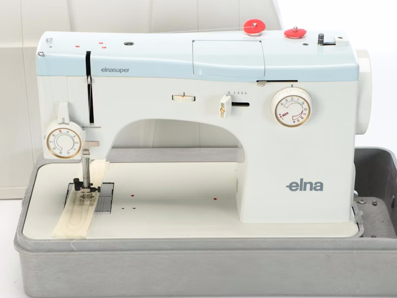 Elna Super Metal Sewing Machine with Accessories