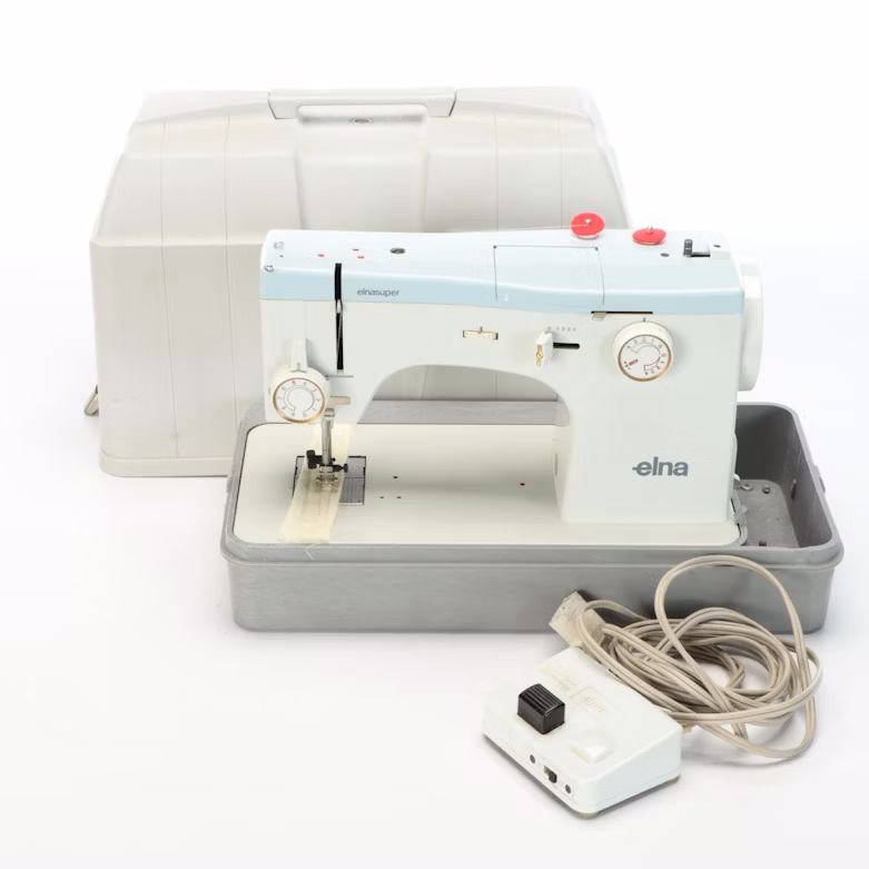 Elna Super Metal Sewing Machine with Accessories