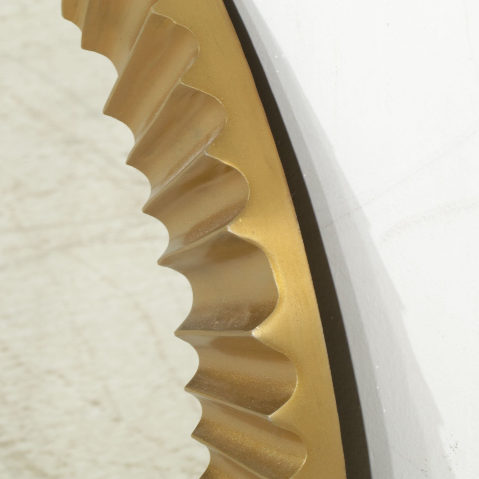 Metal Sunburst Wall Mirror