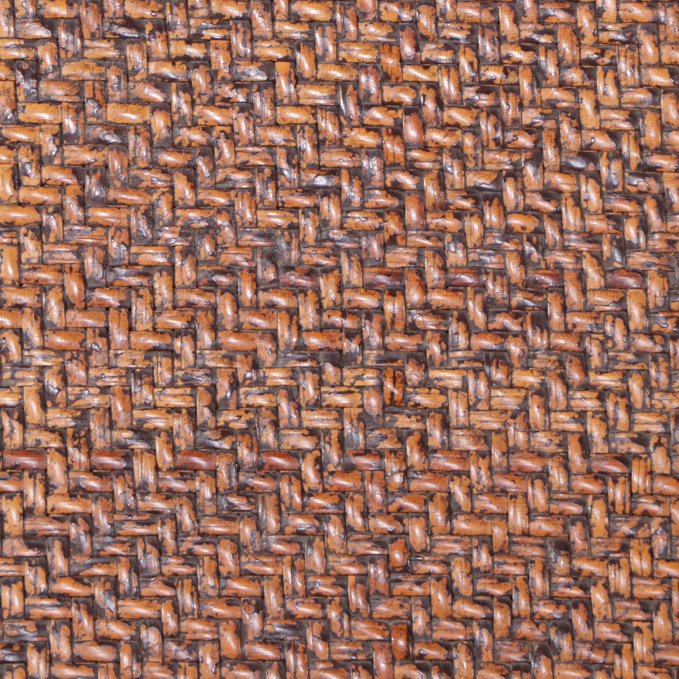 Victorian East Lake Rattan and Carved Walnut Rocking Chair