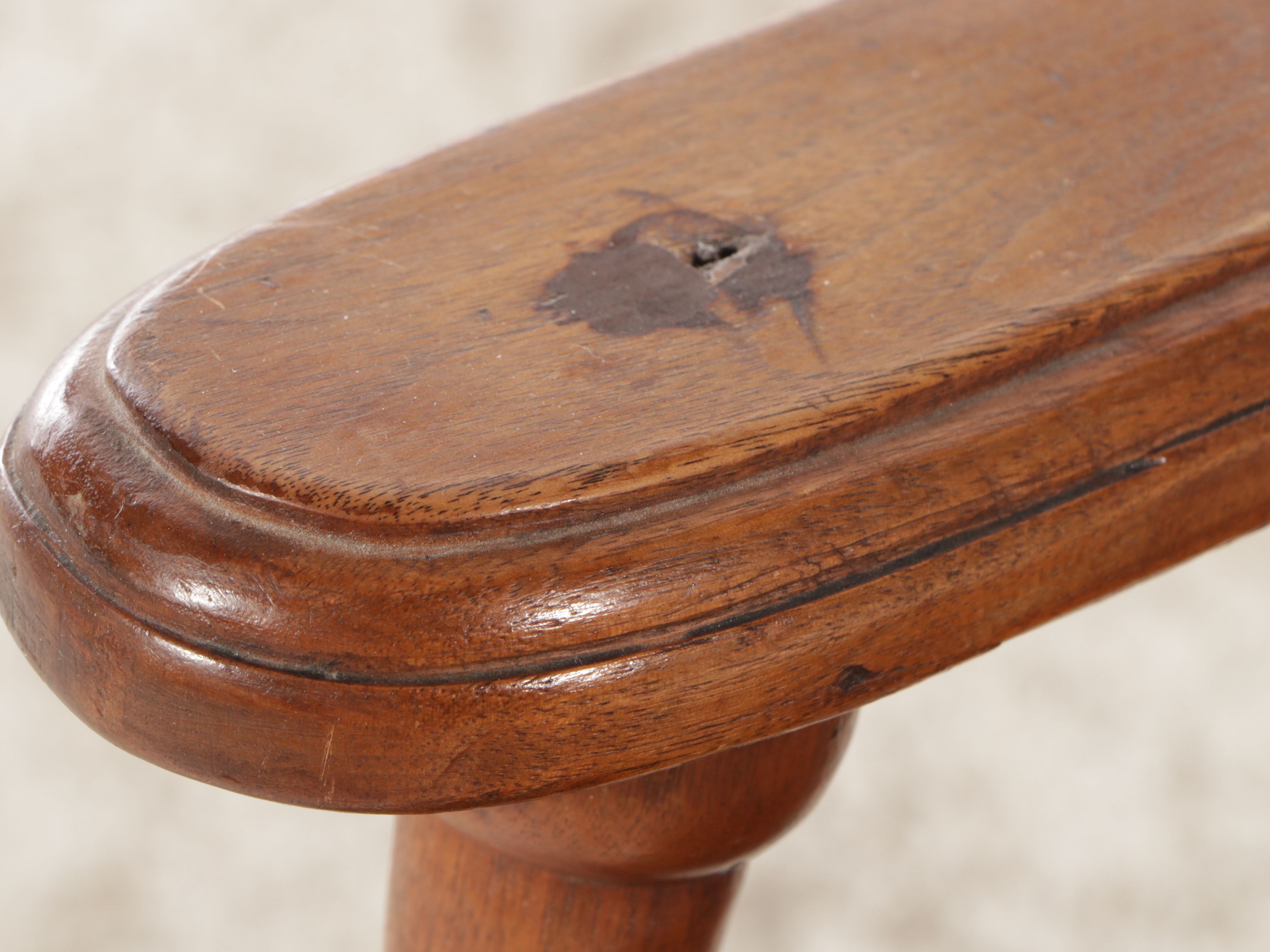 Victorian East Lake Rattan and Carved Walnut Rocking Chair