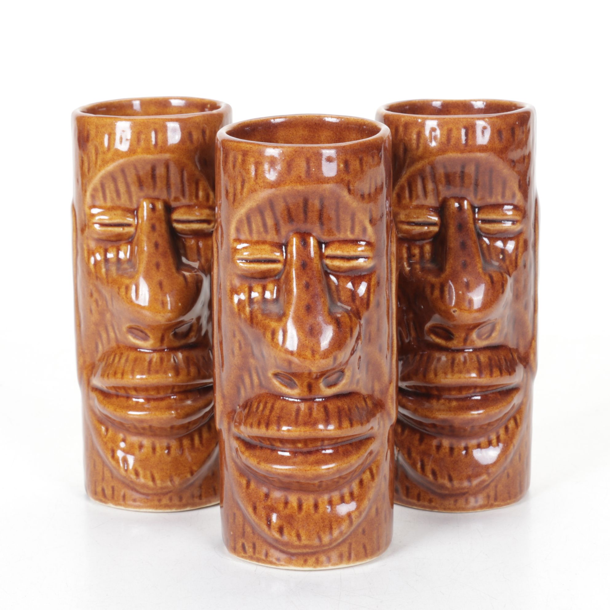 Kahiki Supper Club Souvenir Tikki Head Tumblers