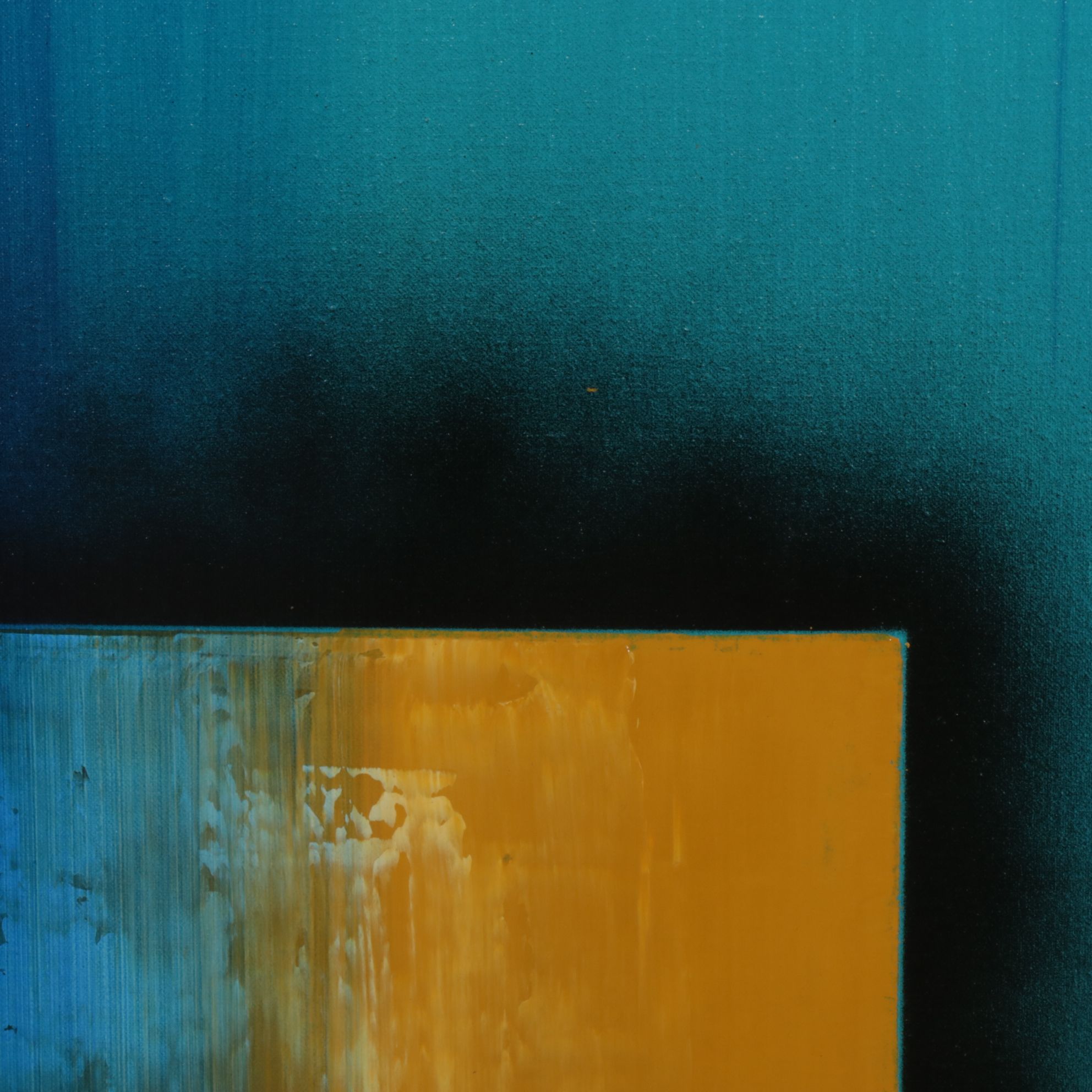 Modernist Abstract Oil Painting, Late 20th Century