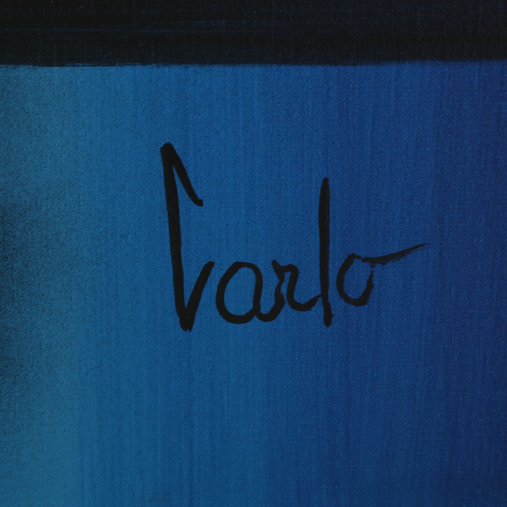 Modernist Abstract Oil Painting, Late 20th Century