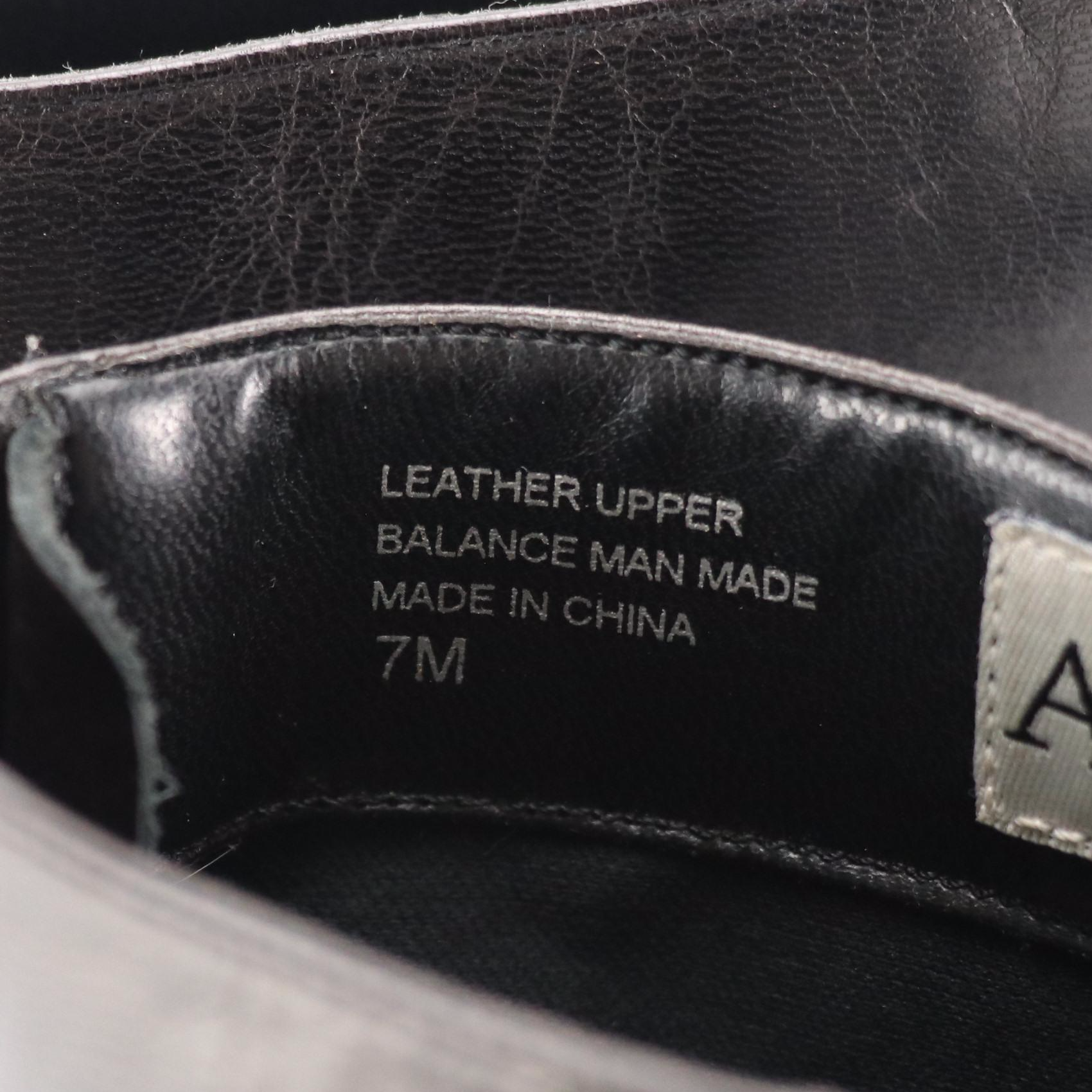 Anne Klein Black Leather Pointed-Toe and Perry Ellis Lace-Up Ankle Booties